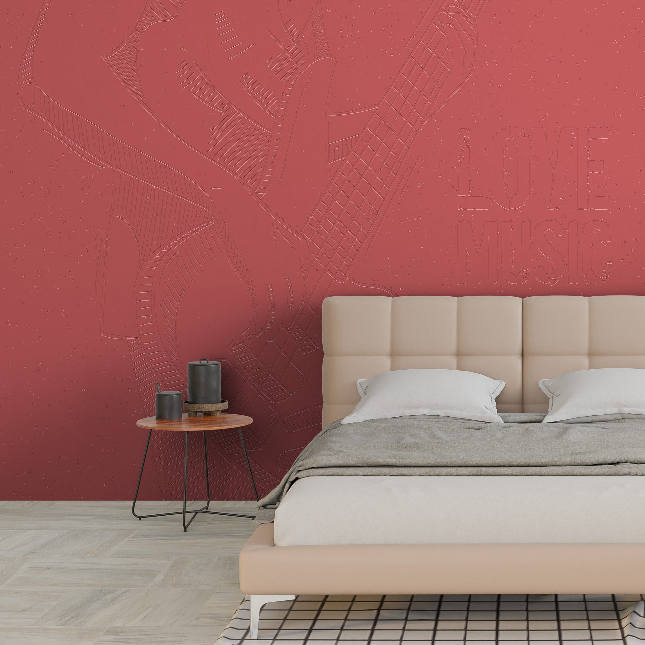 3D Bass Groove - Paintable Mural