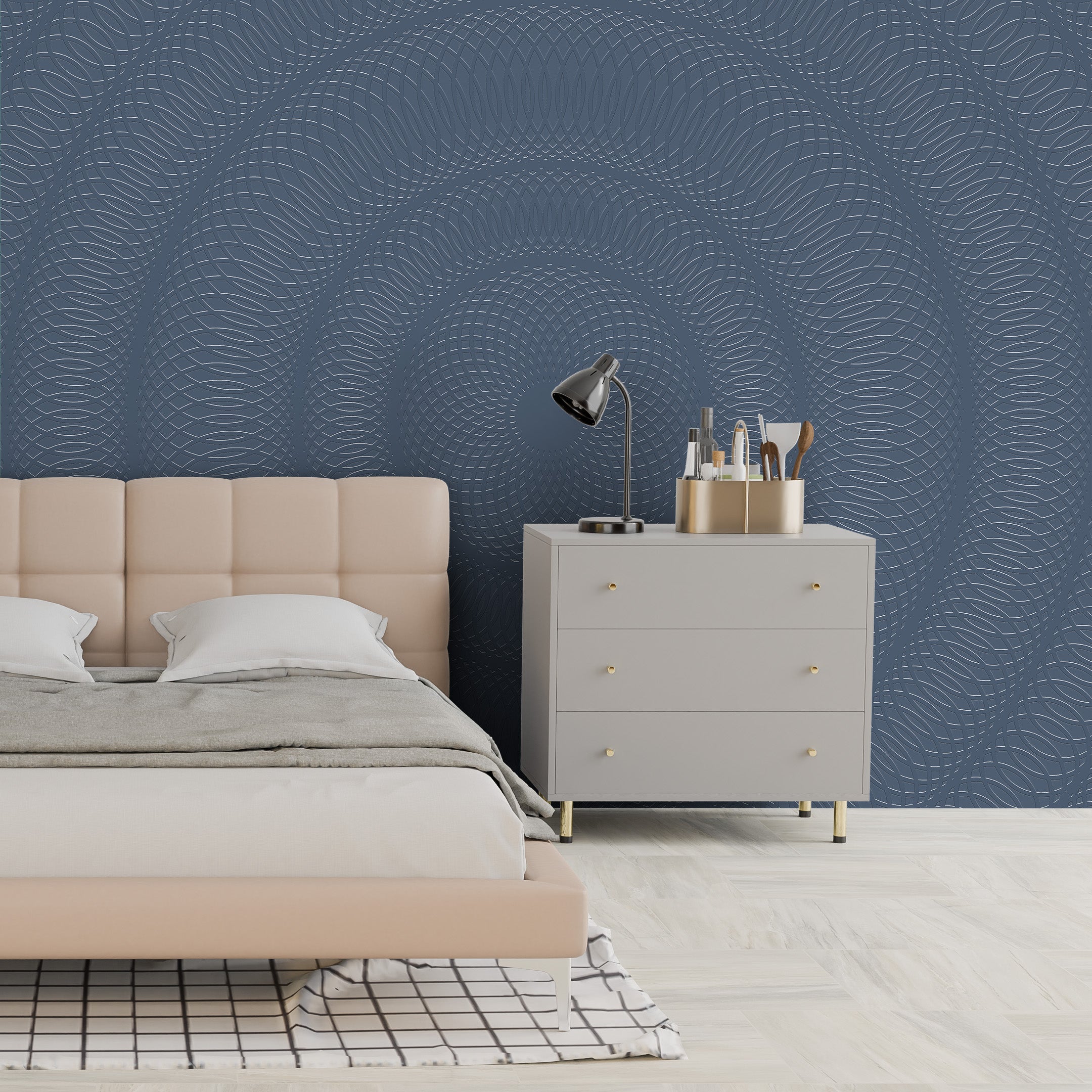 3D Tranquil Mandala - Paintable Mural