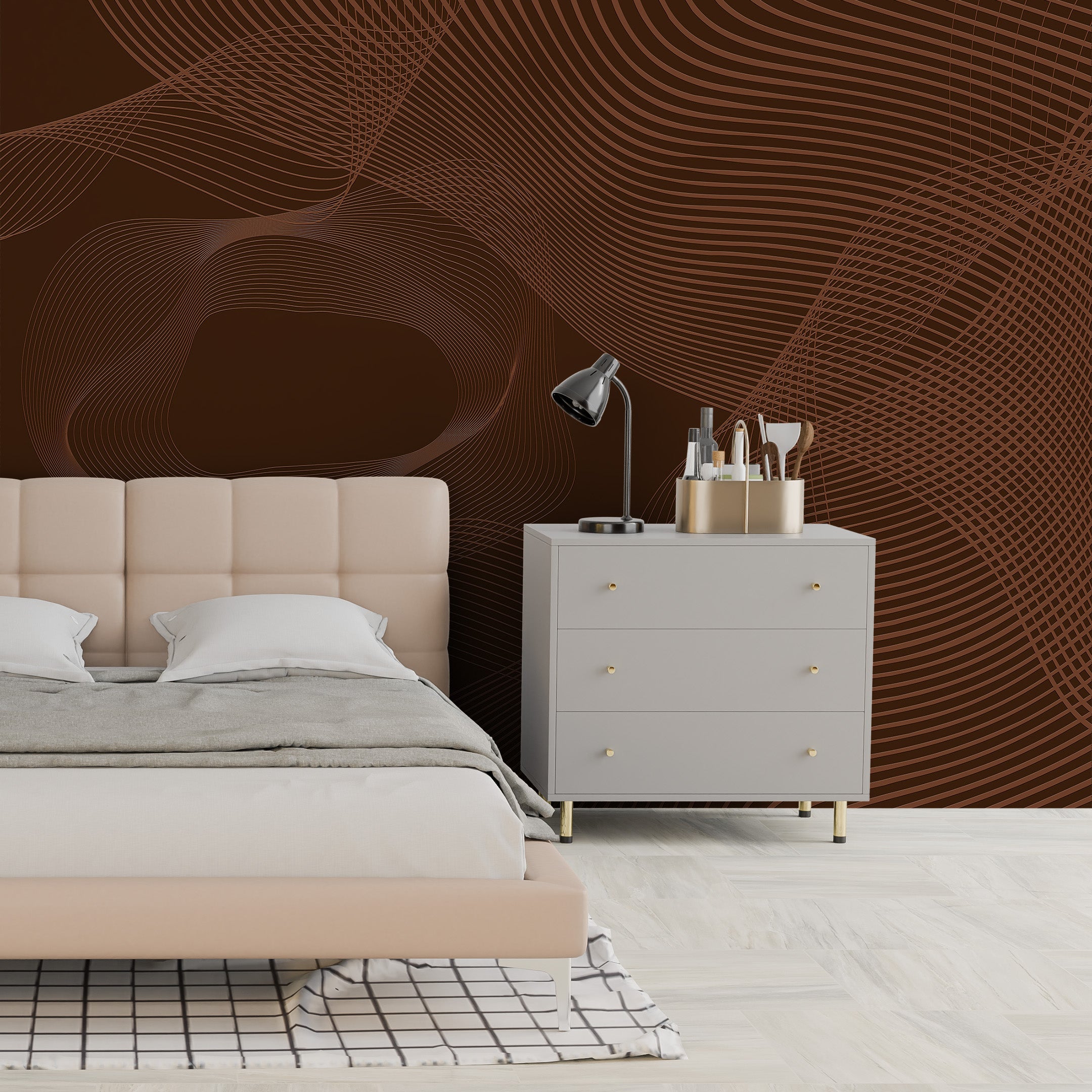 3D Linear Flow - Printed Mural