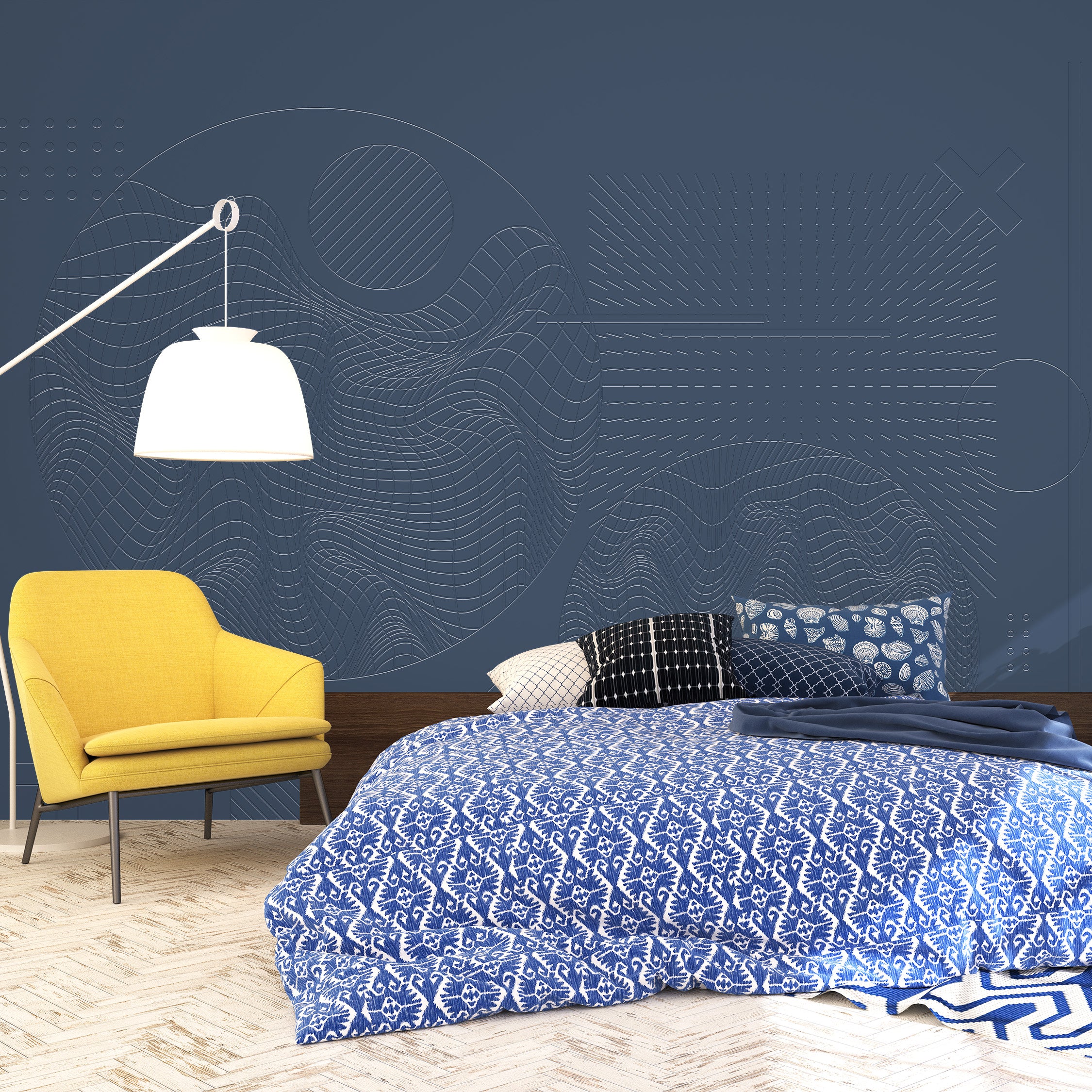 3D Urban Textures - Paintable Mural