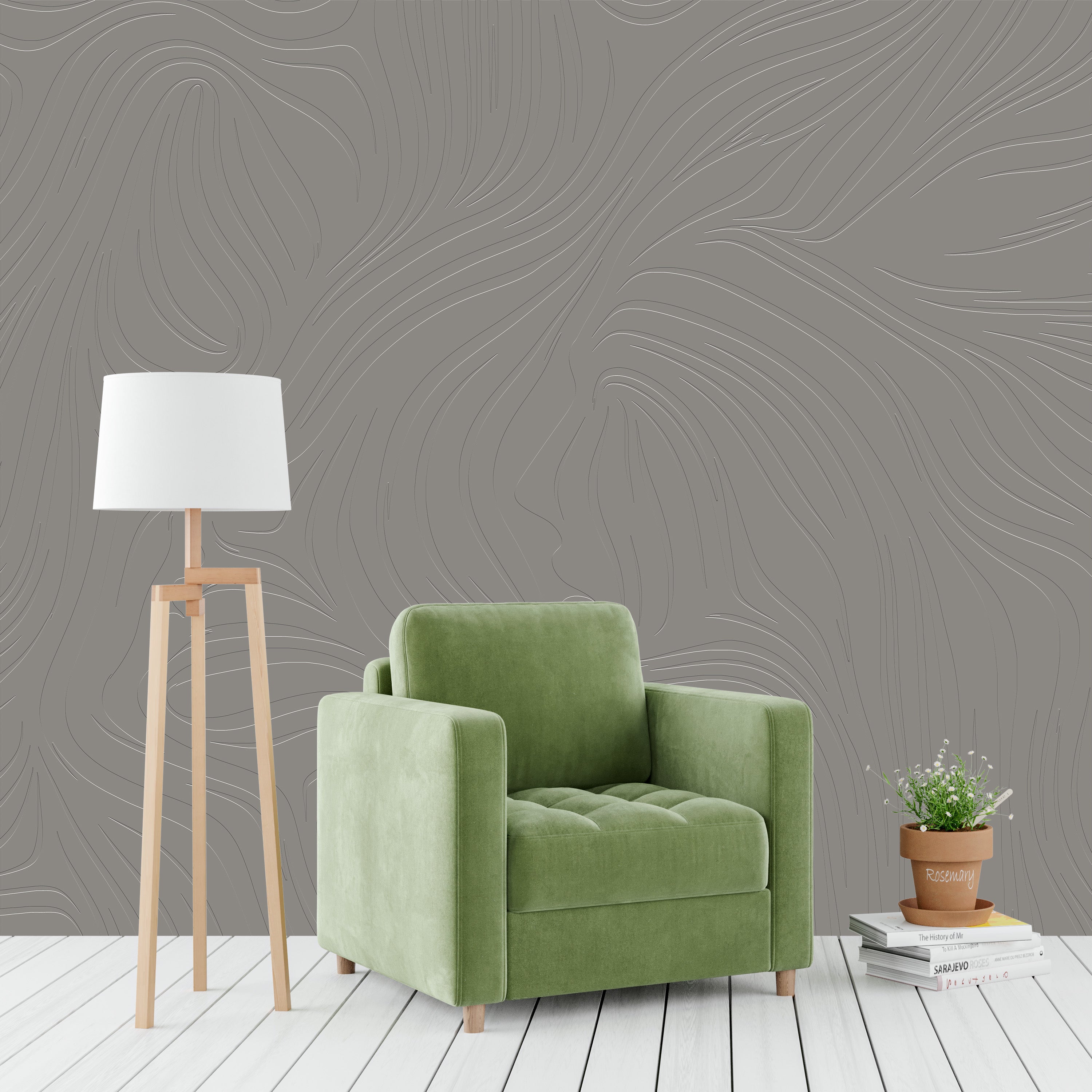 3D Subliminal Portrait - Paintable Mural