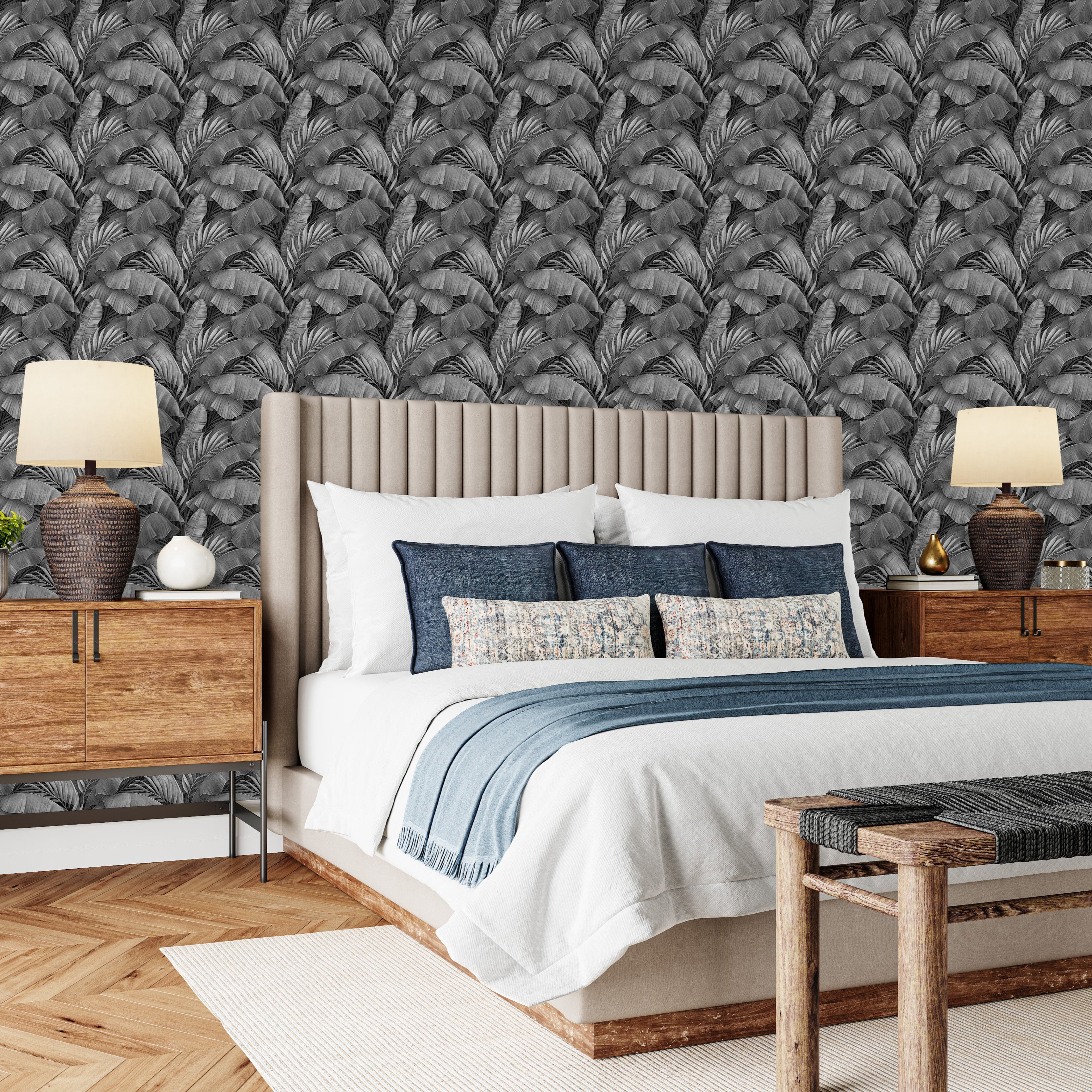3D Lush Tropics - Printed Wallpaper