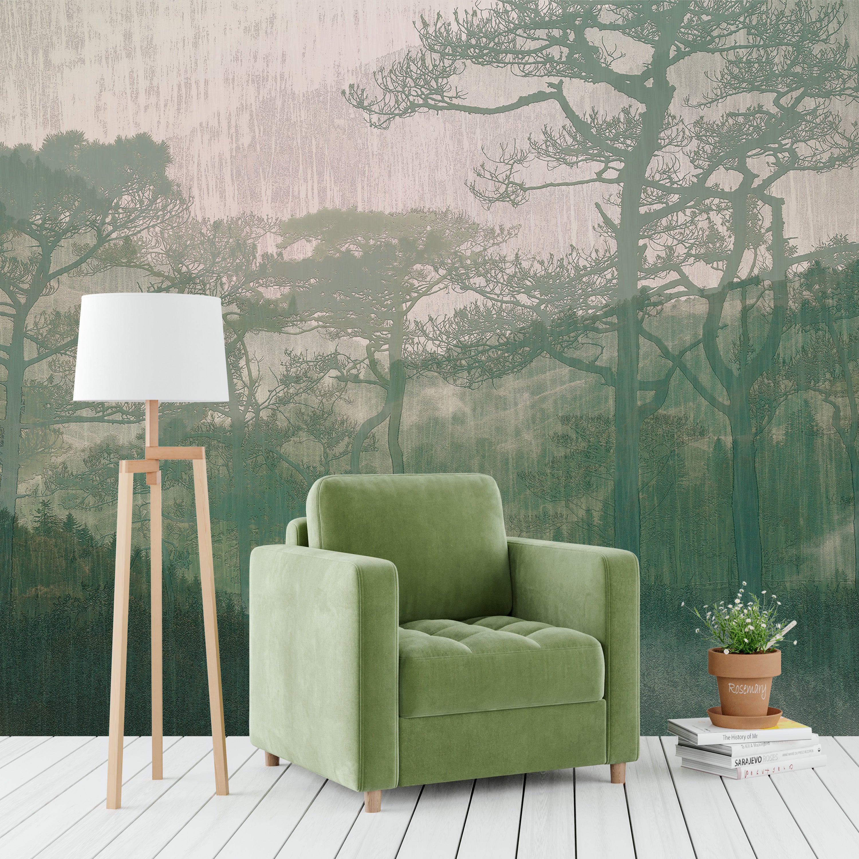 3D Forest Whispers - Printed Mural