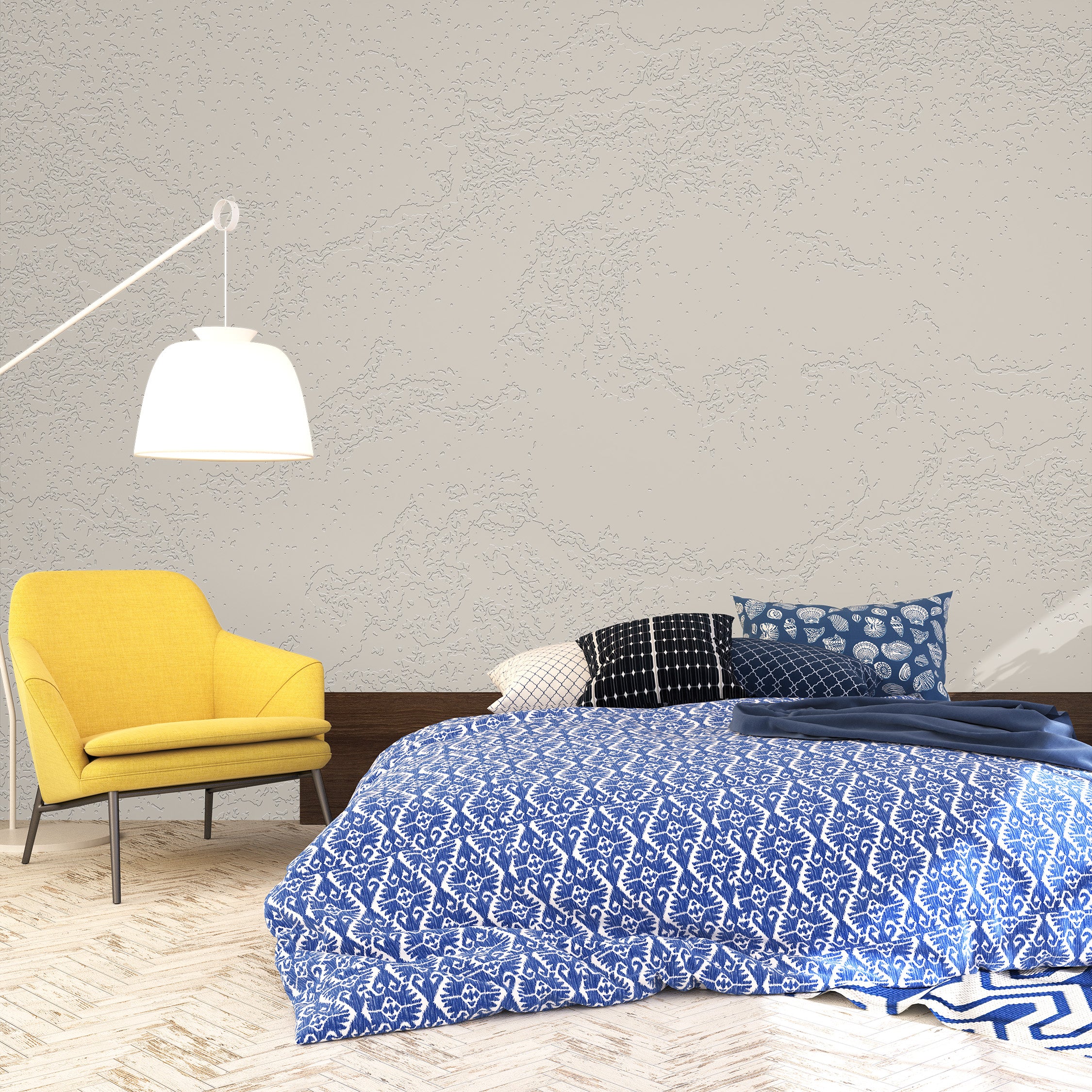 3D Aged Bark - Paintable Mural