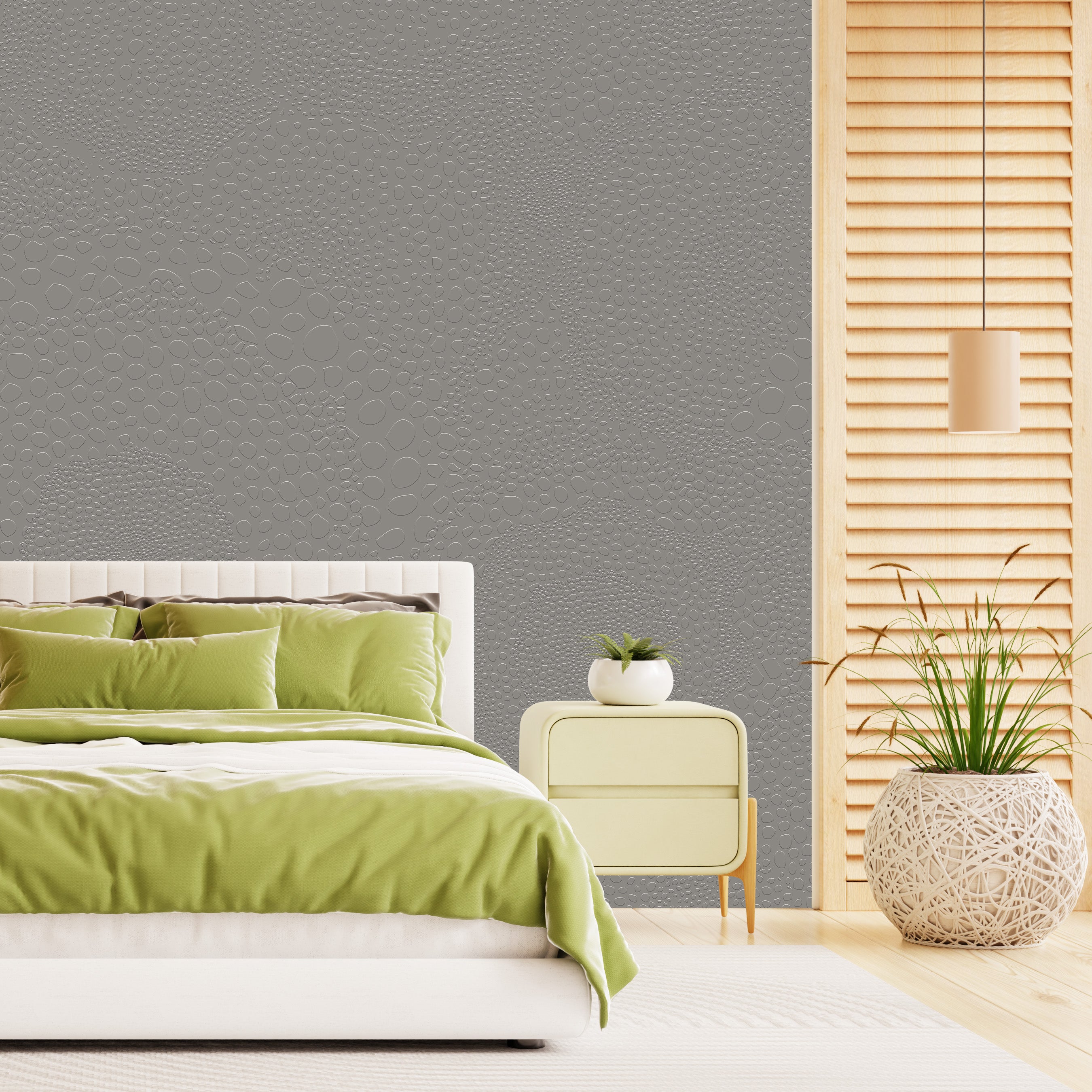 3D Dewdrop Ripple - Paintable Mural