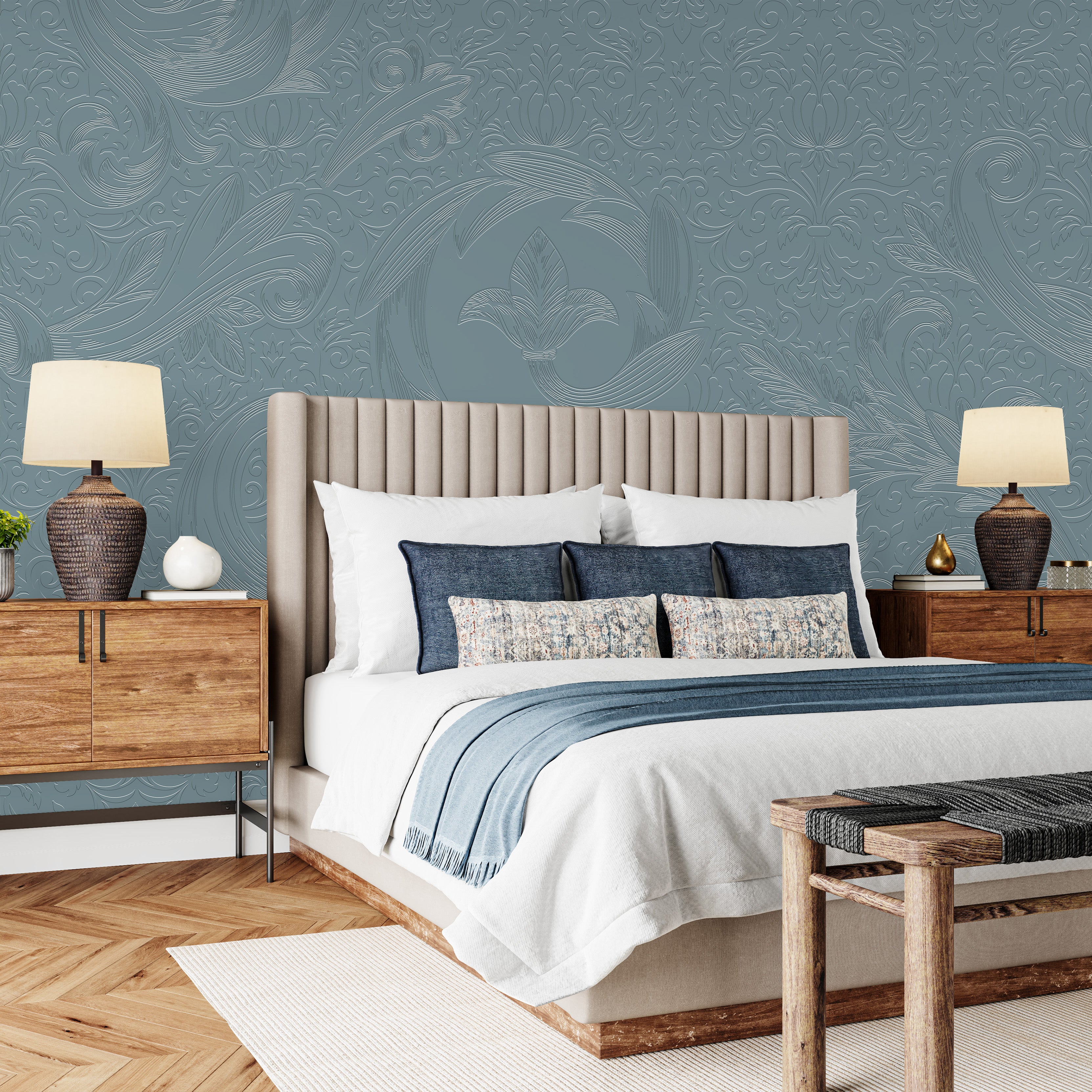 3D Renaissance Whispers - Paintable Mural