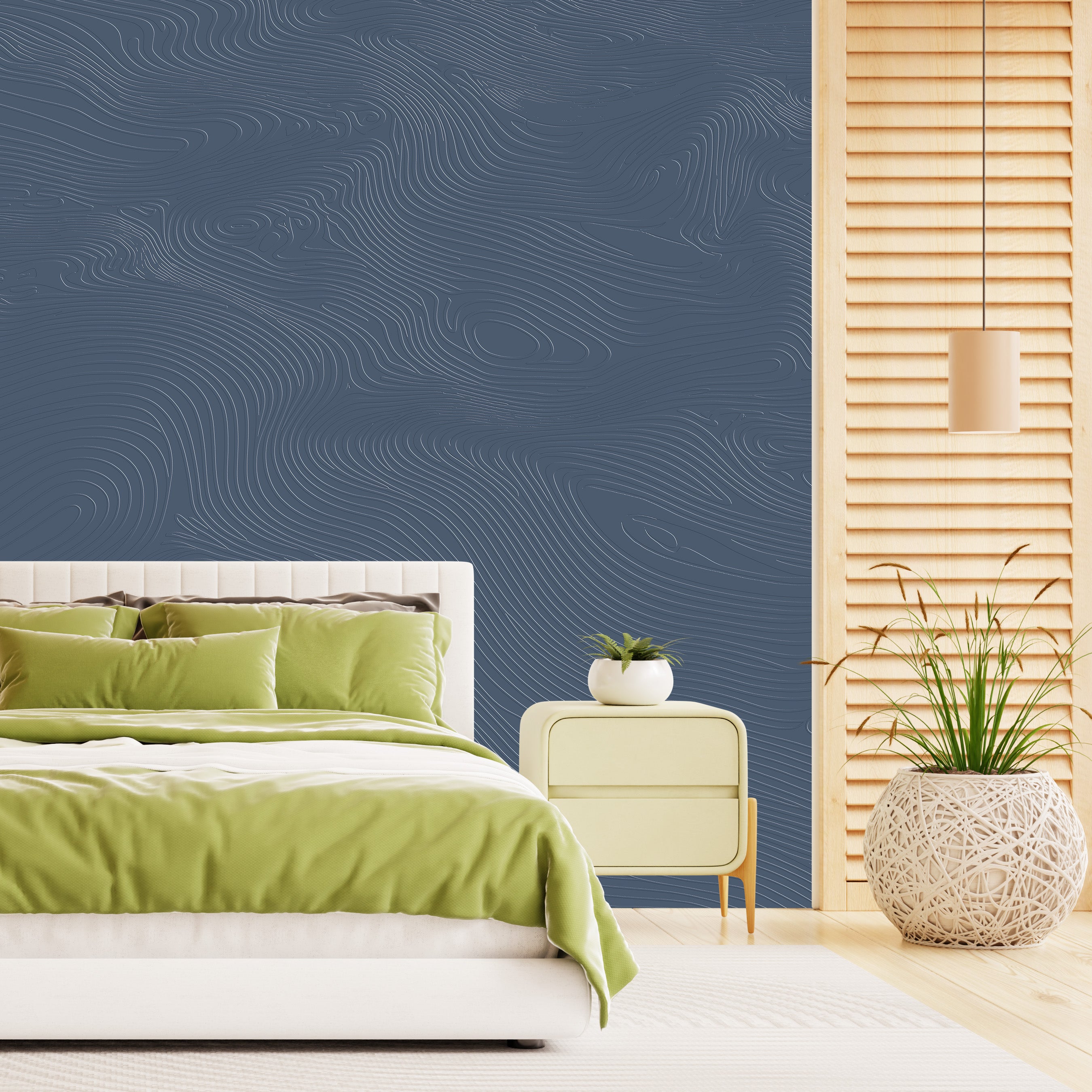 3D Flowing Rhythm - Paintable Mural