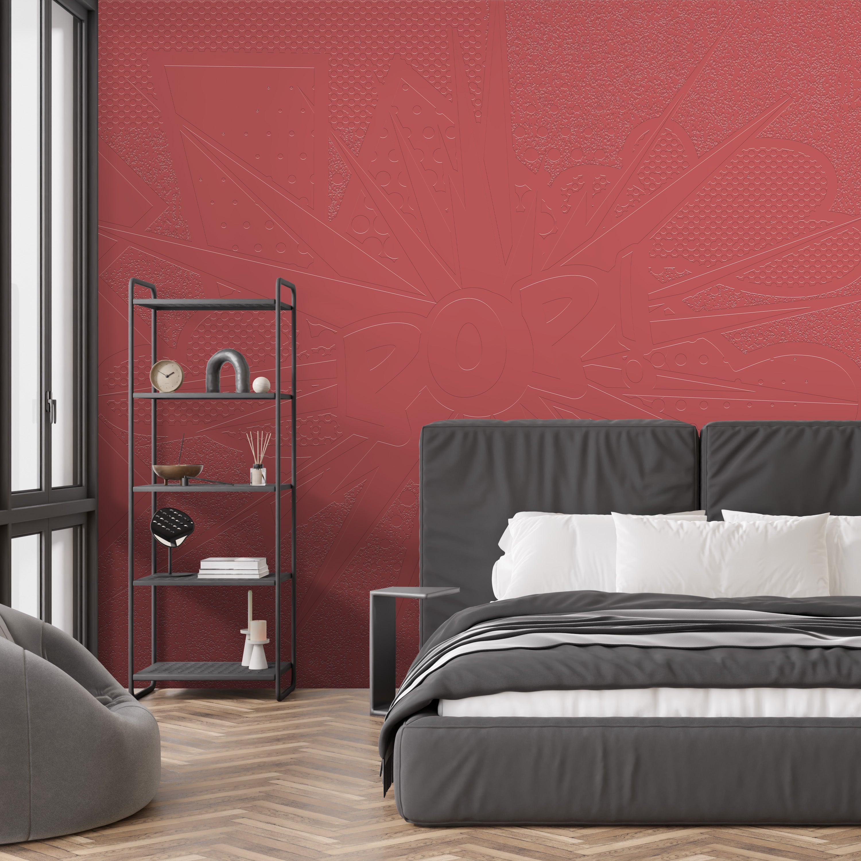 3D Pop Explosion - Paintable Mural