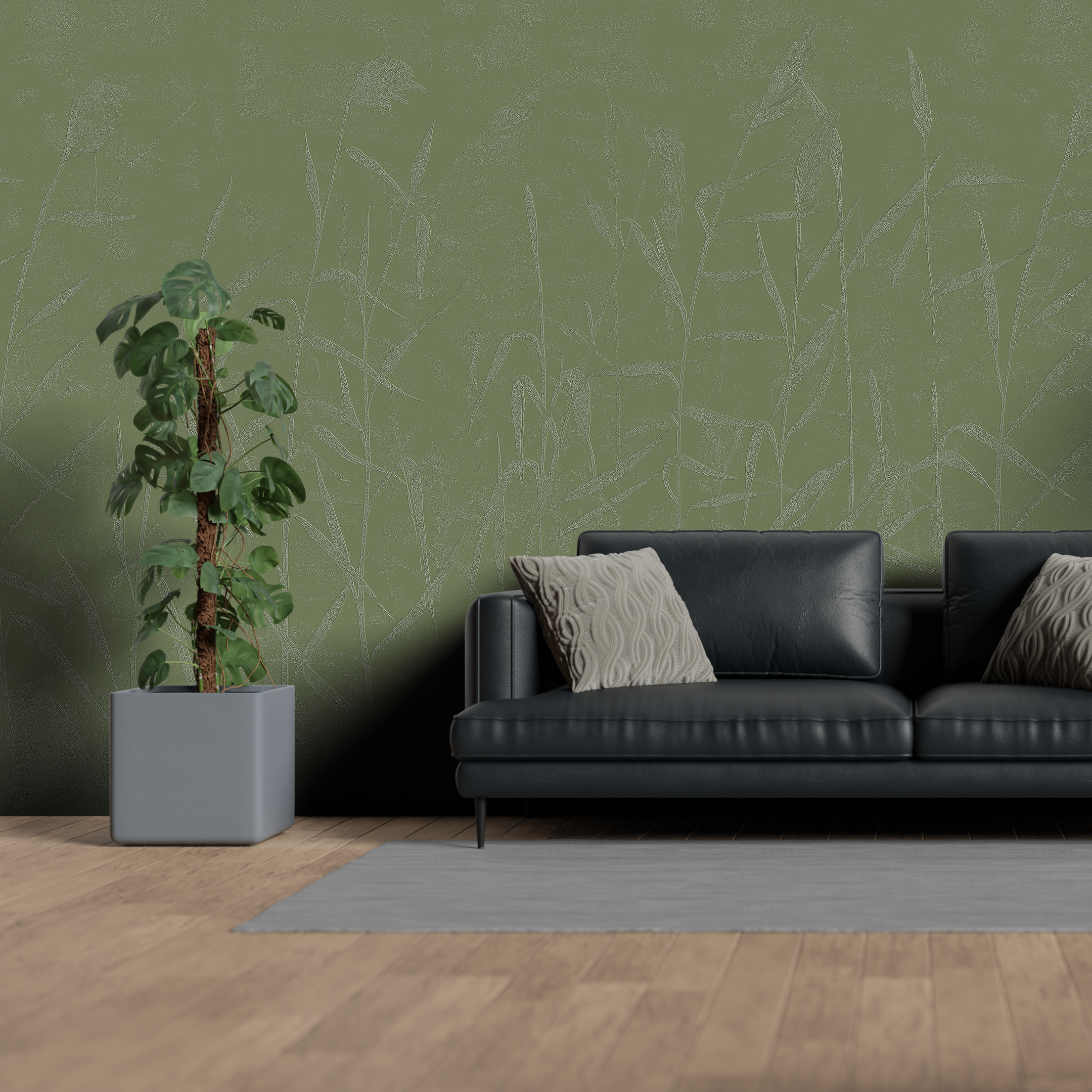 3D Whispering Wetlands - Paintable Mural