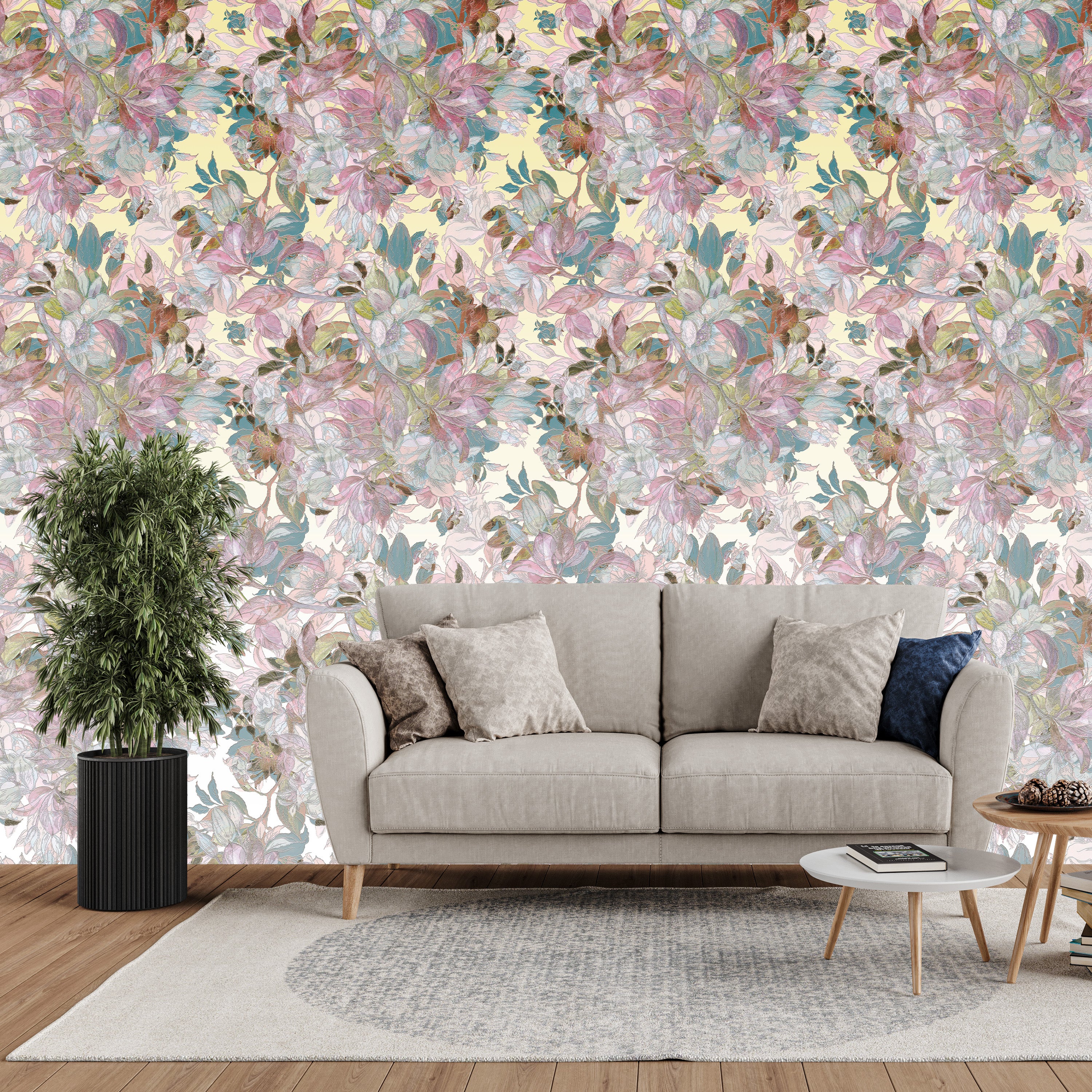 3D Dreamy Floral - Printed Mural