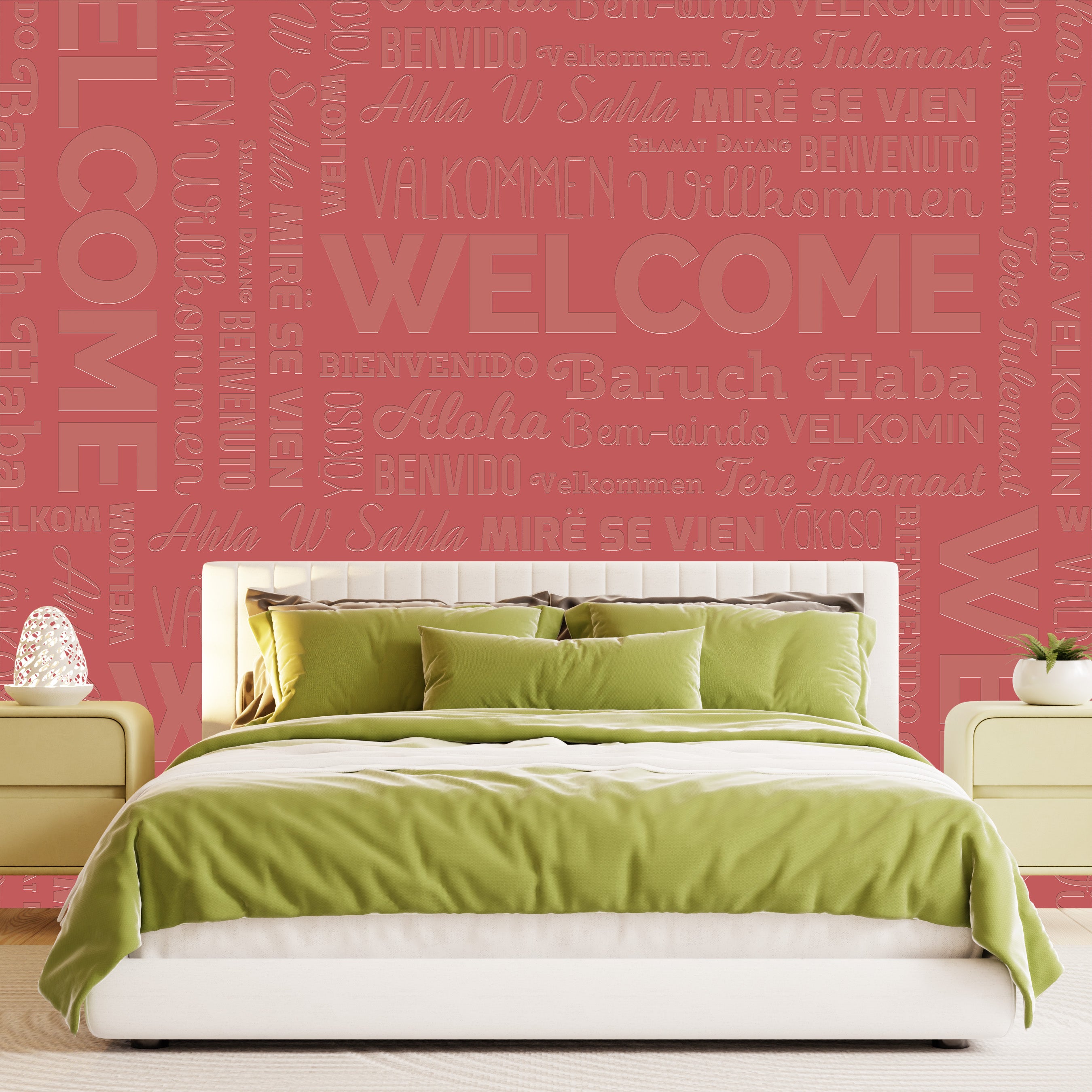 3D Global Welcome - Paintable Mural