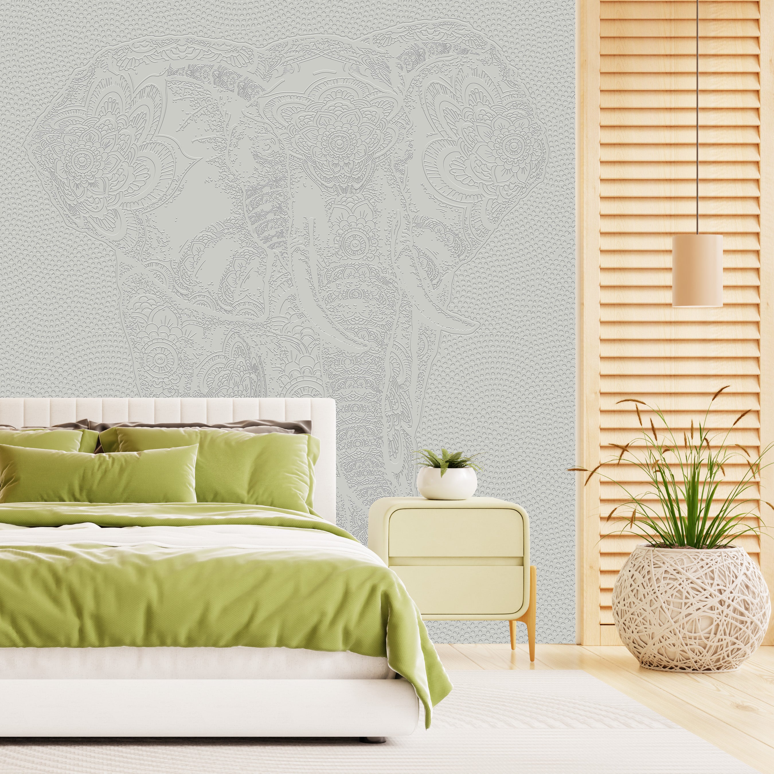 3D Guardian of Serenity - Paintable Mural