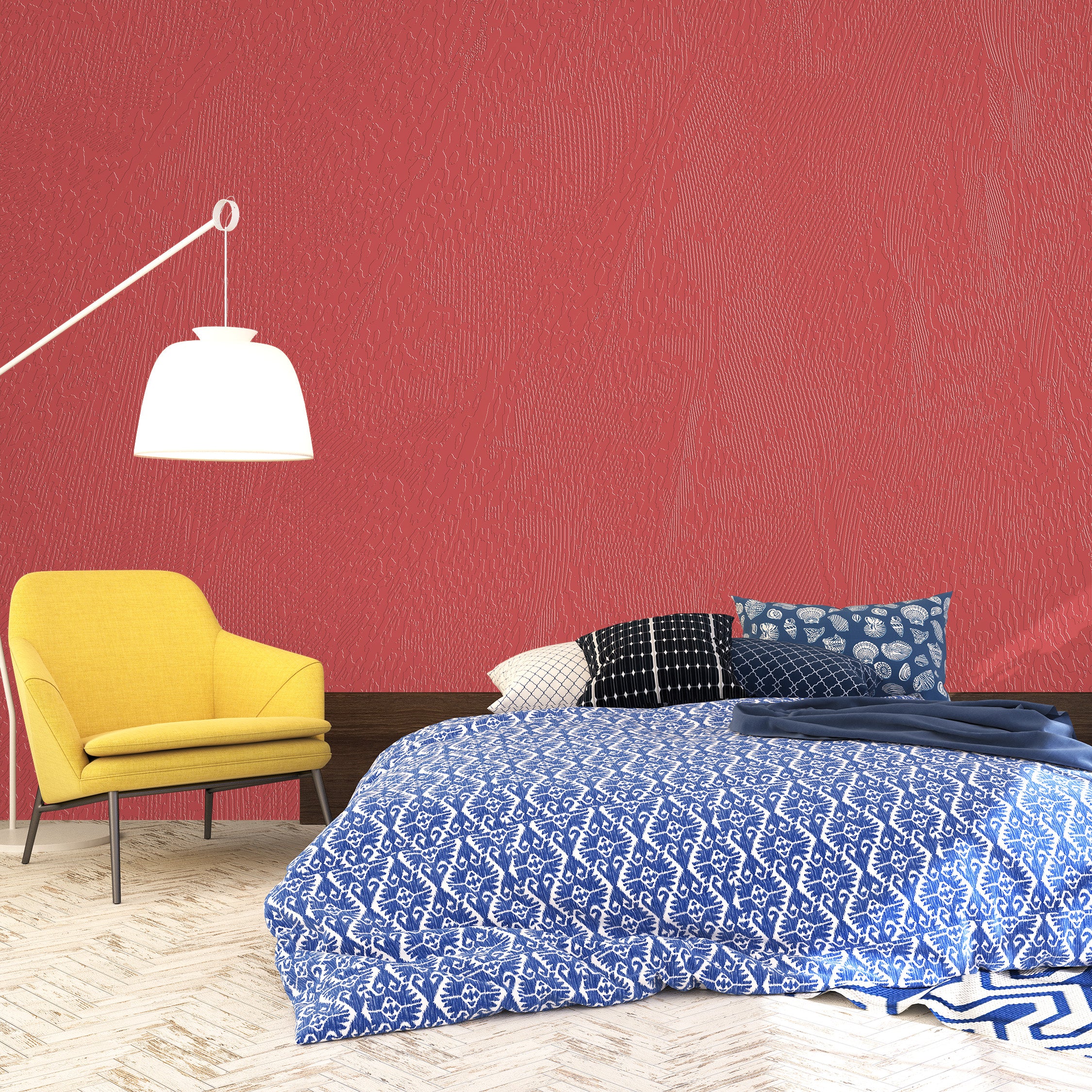 3D Mineral Frost - Paintable Mural