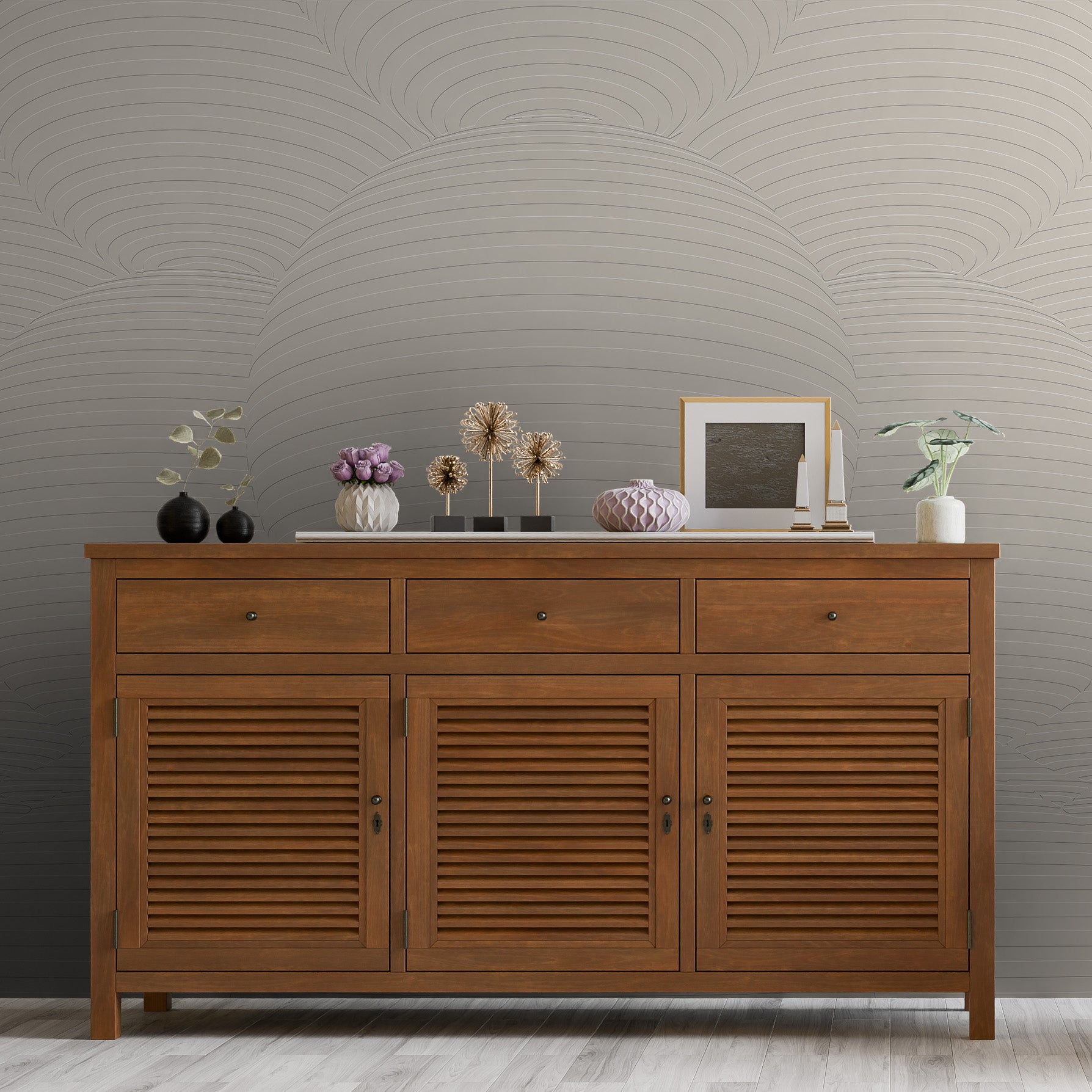 3D Infinity Sphere - Paintable Mural