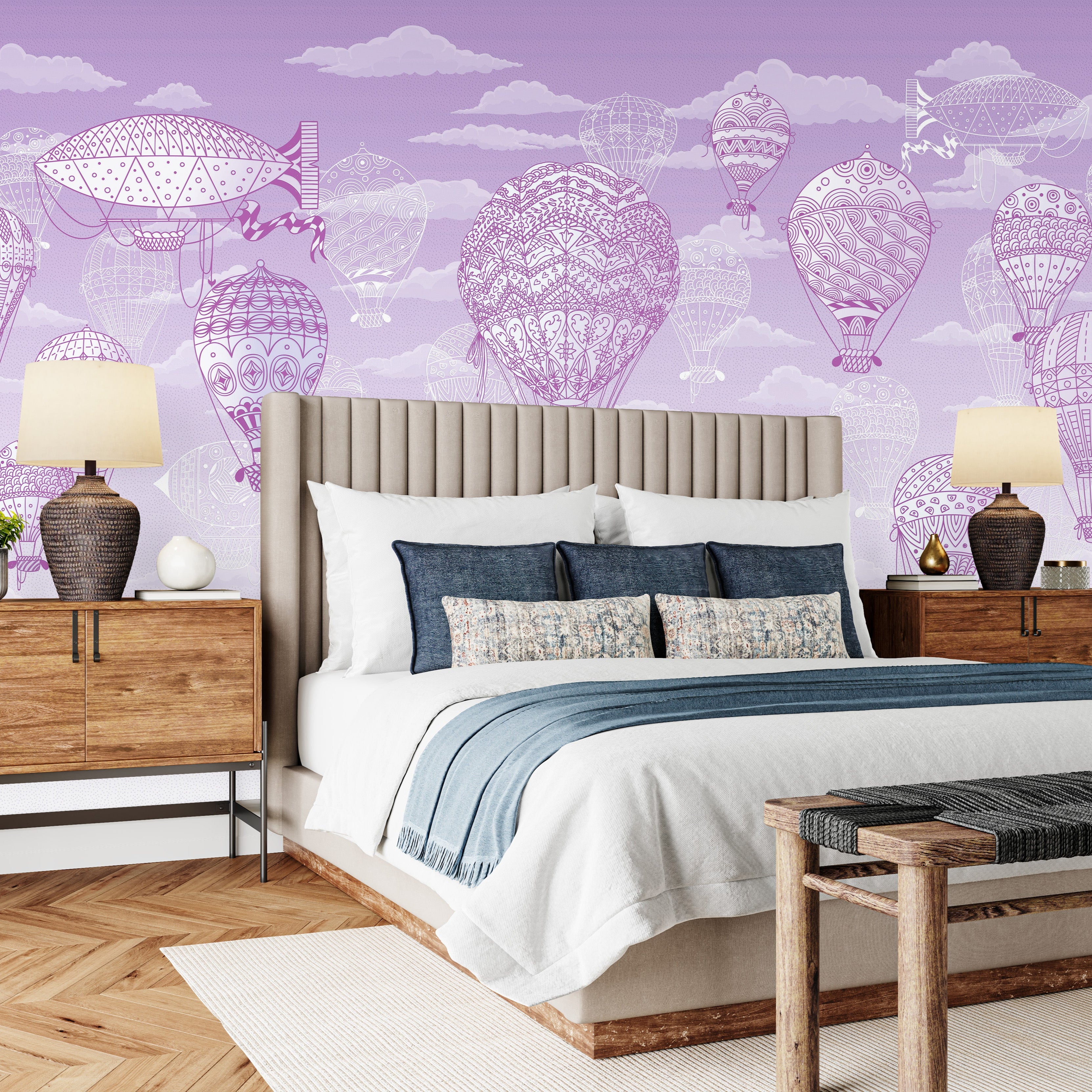 3D Balloon Voyage - Printed Mural