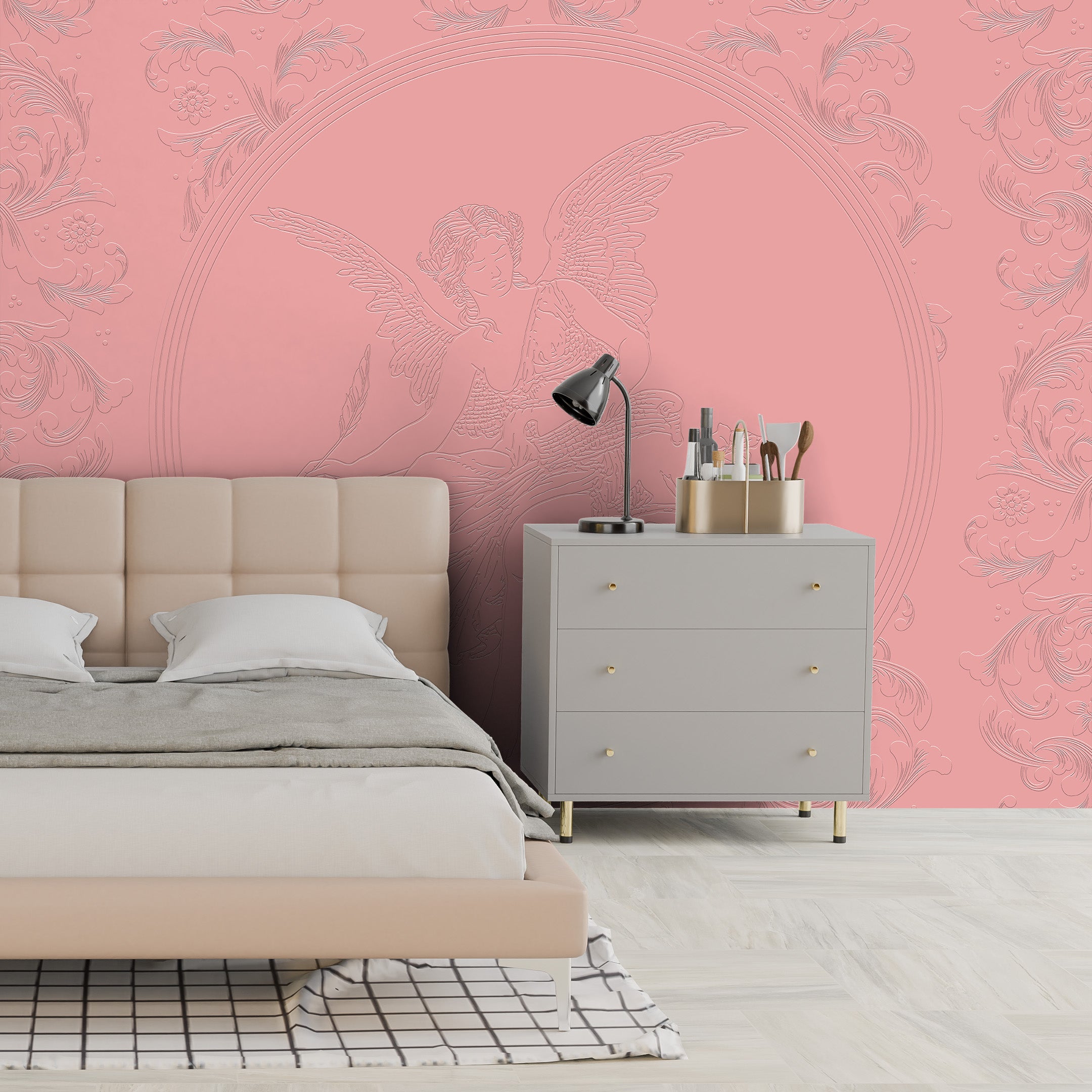 3D Celestial Angel - Paintable Mural