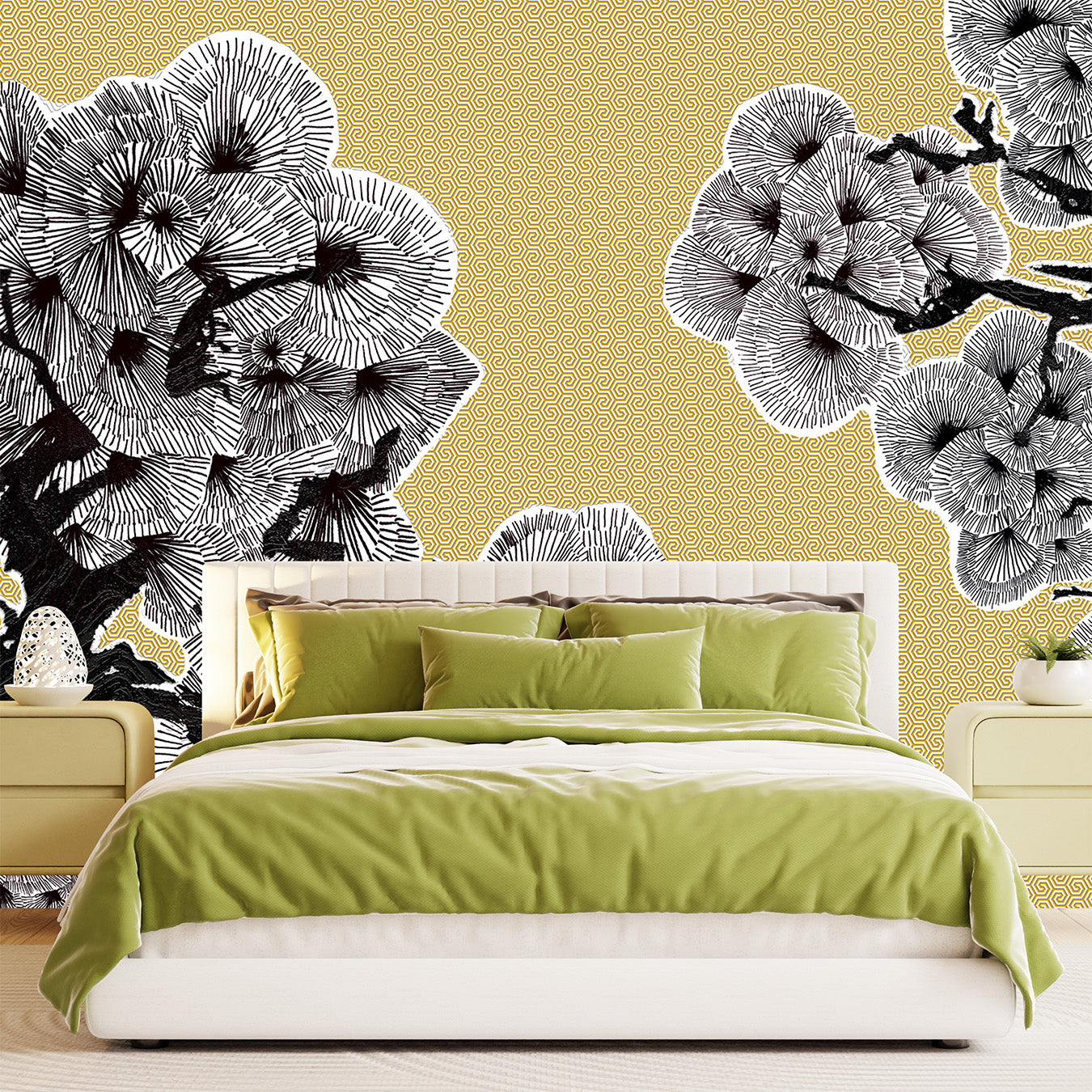 3D Ink Blossom - Printed Mural