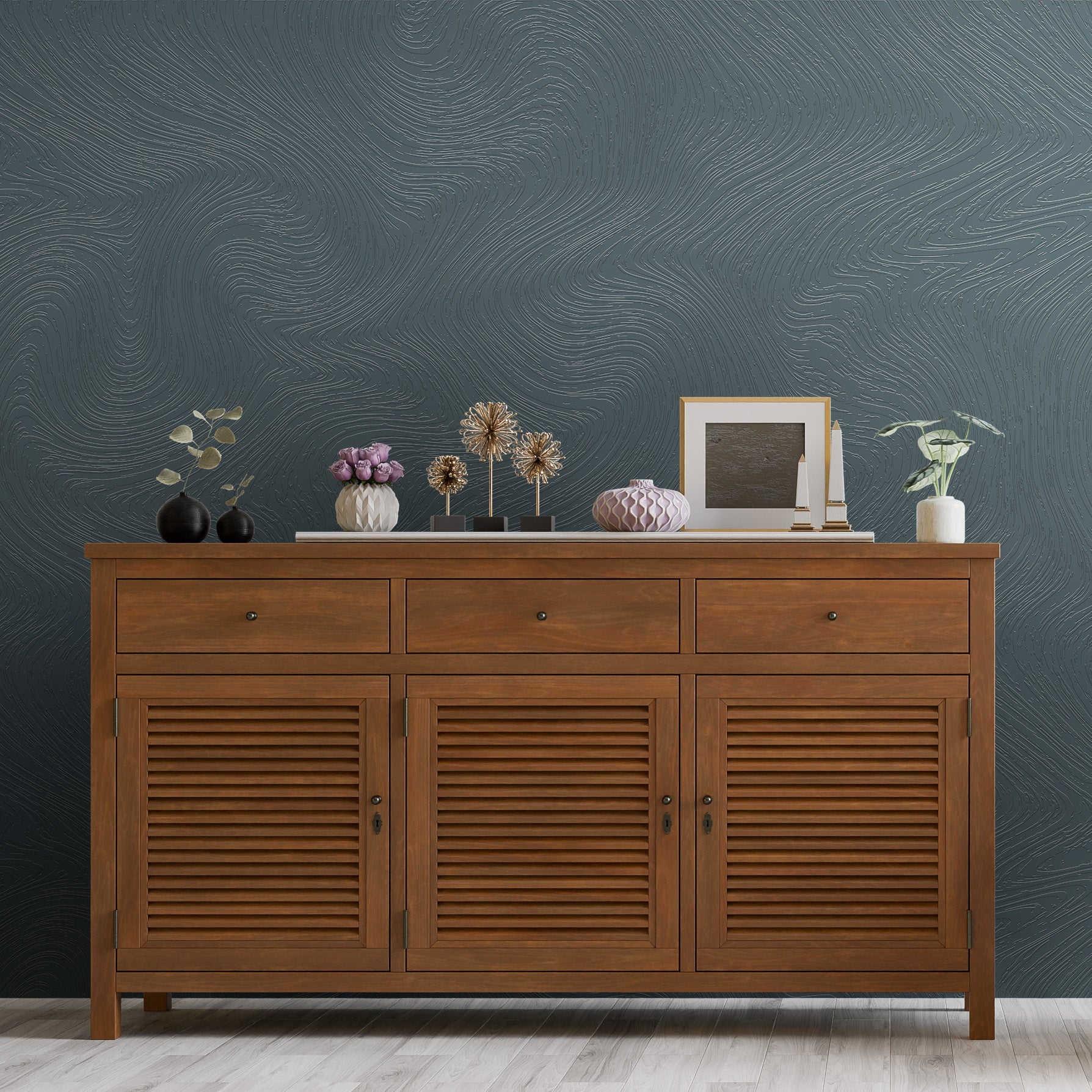 3D Marbled Motion - Paintable Mural