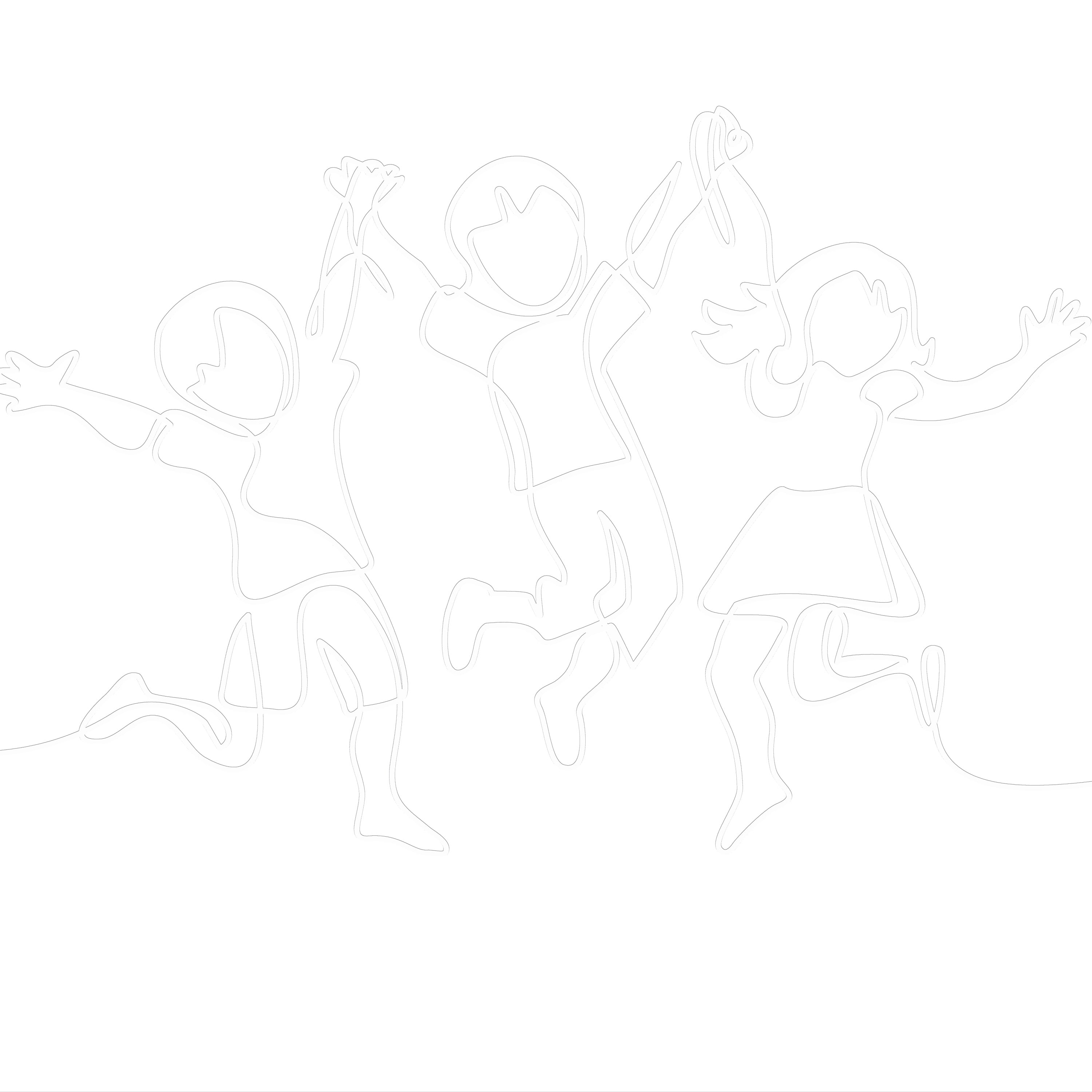 3D Little Leapers - Paintable Mural