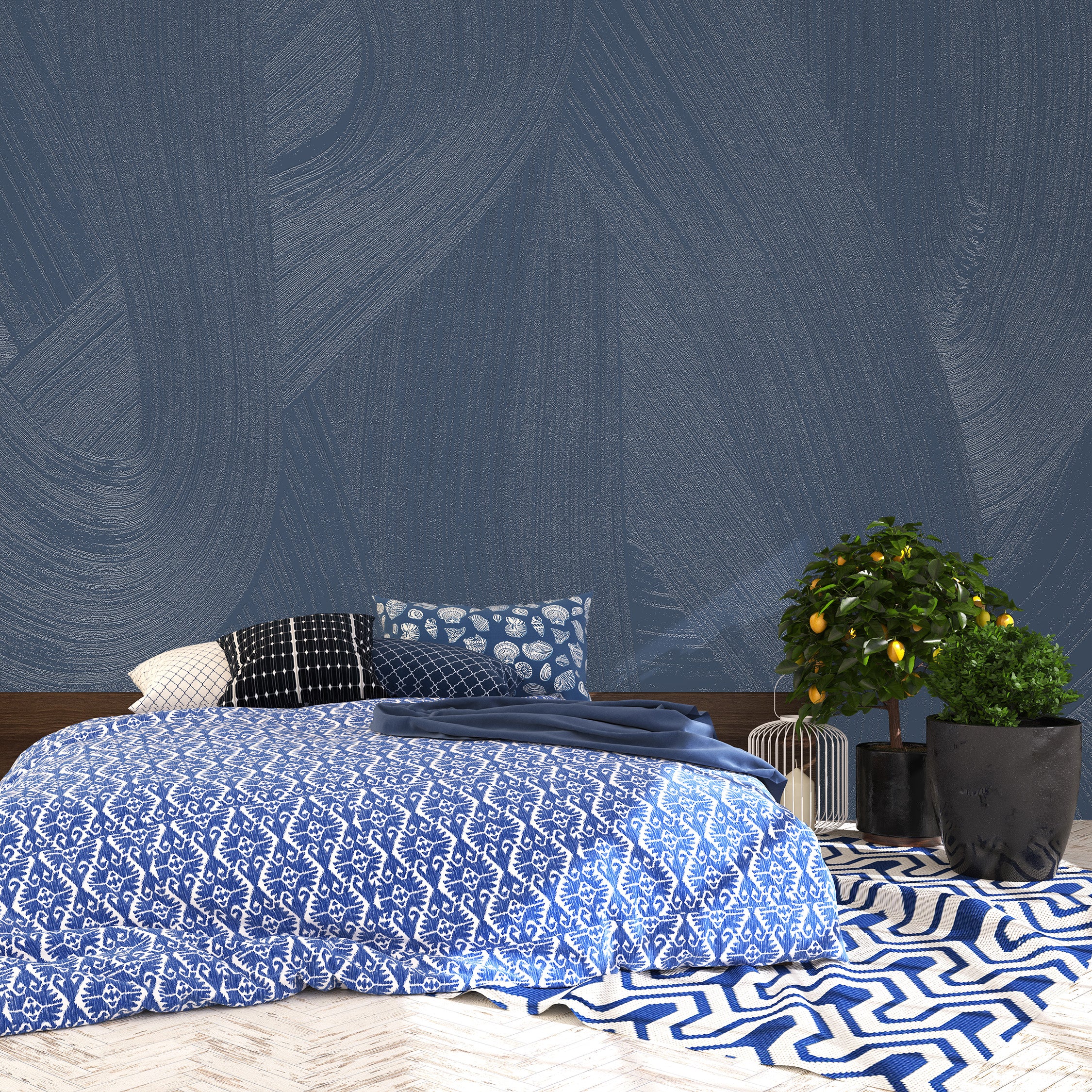 3D Serene Grain - Paintable Mural