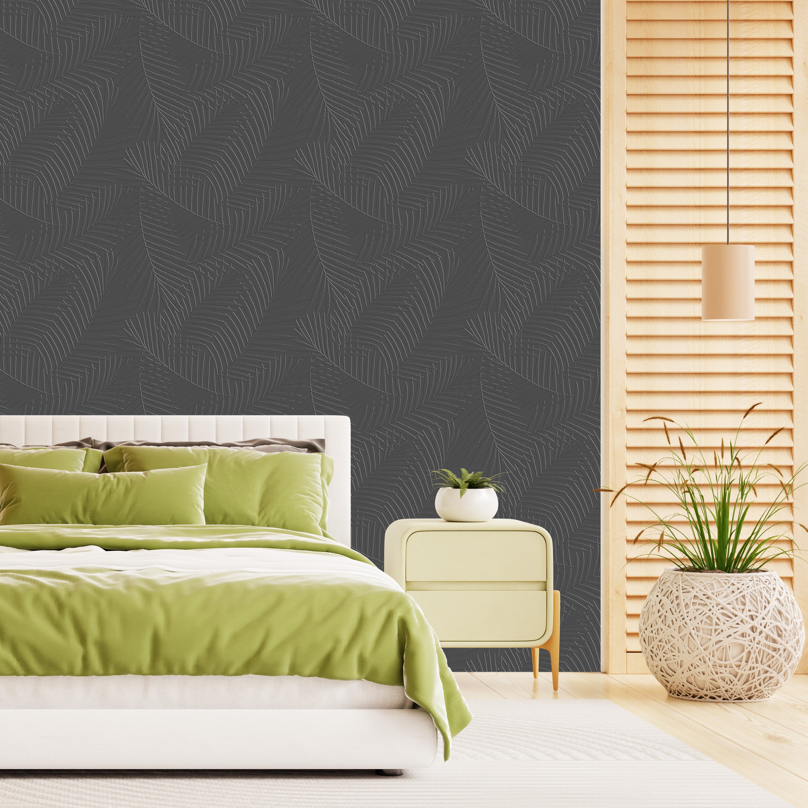 3D Etched Blossom Field - Paintable Wallpaper