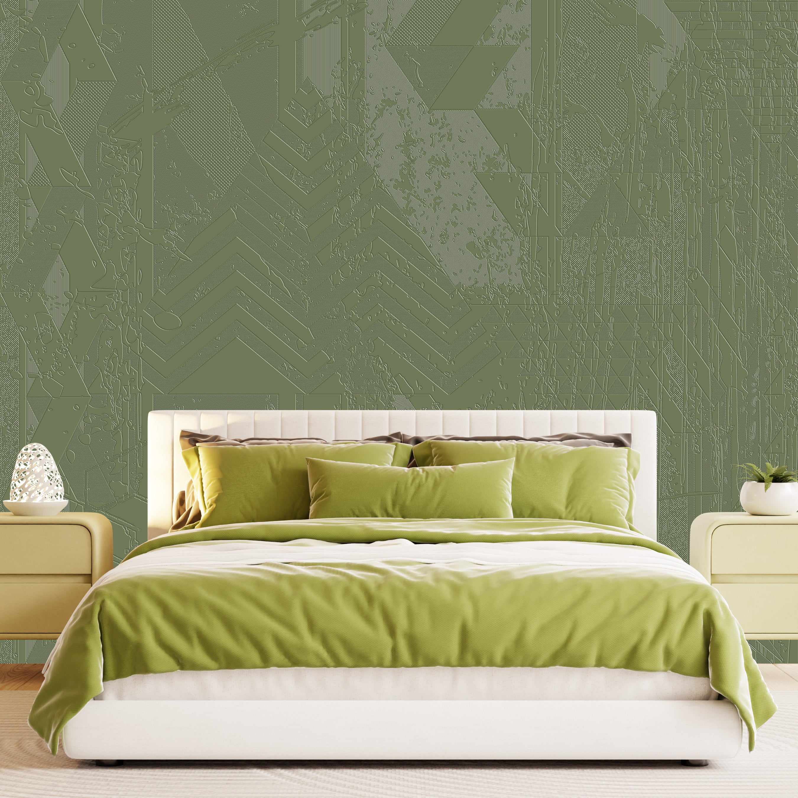 3D Digital Fracture - Paintable Mural