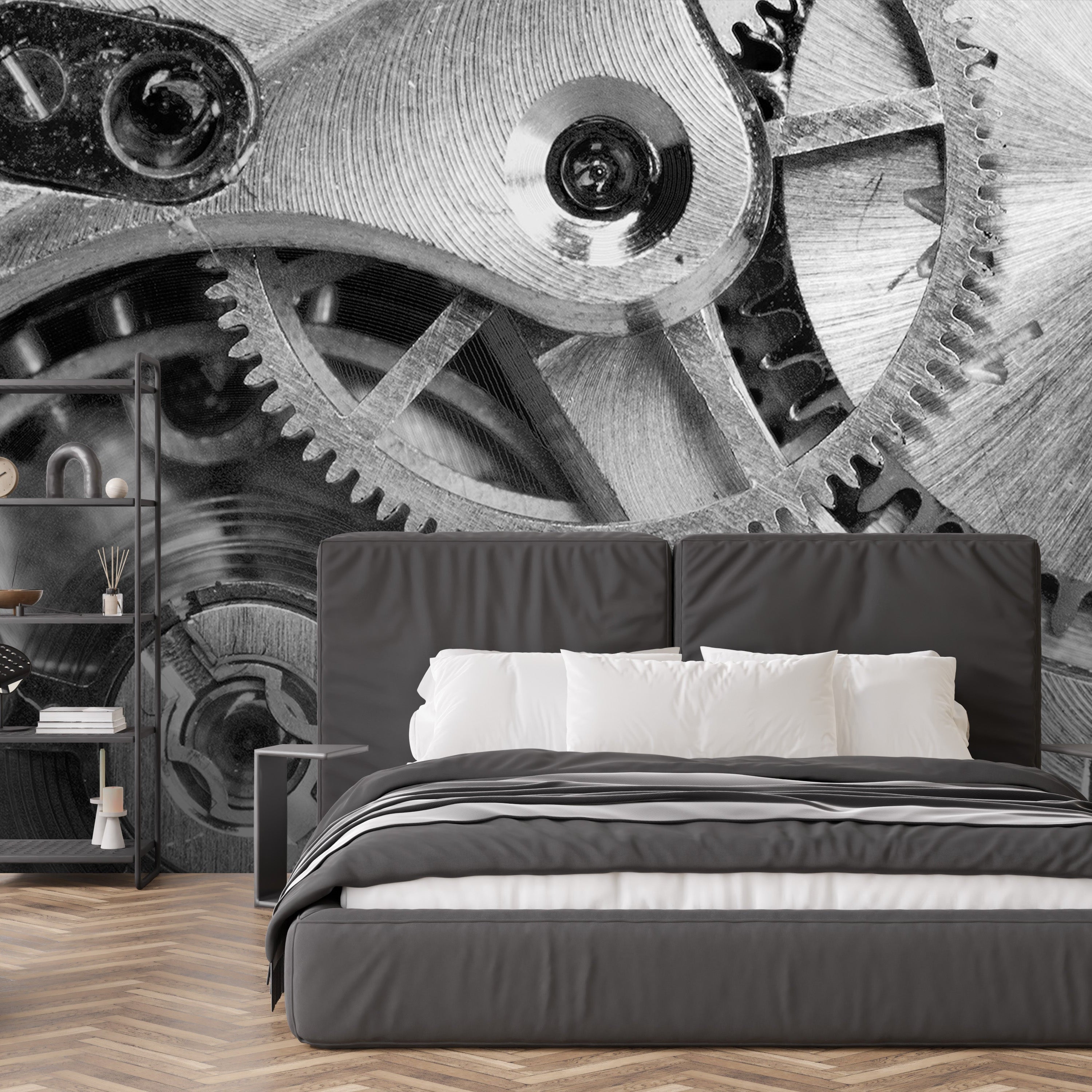 3D Clockwork Cogs - Printed Mural
