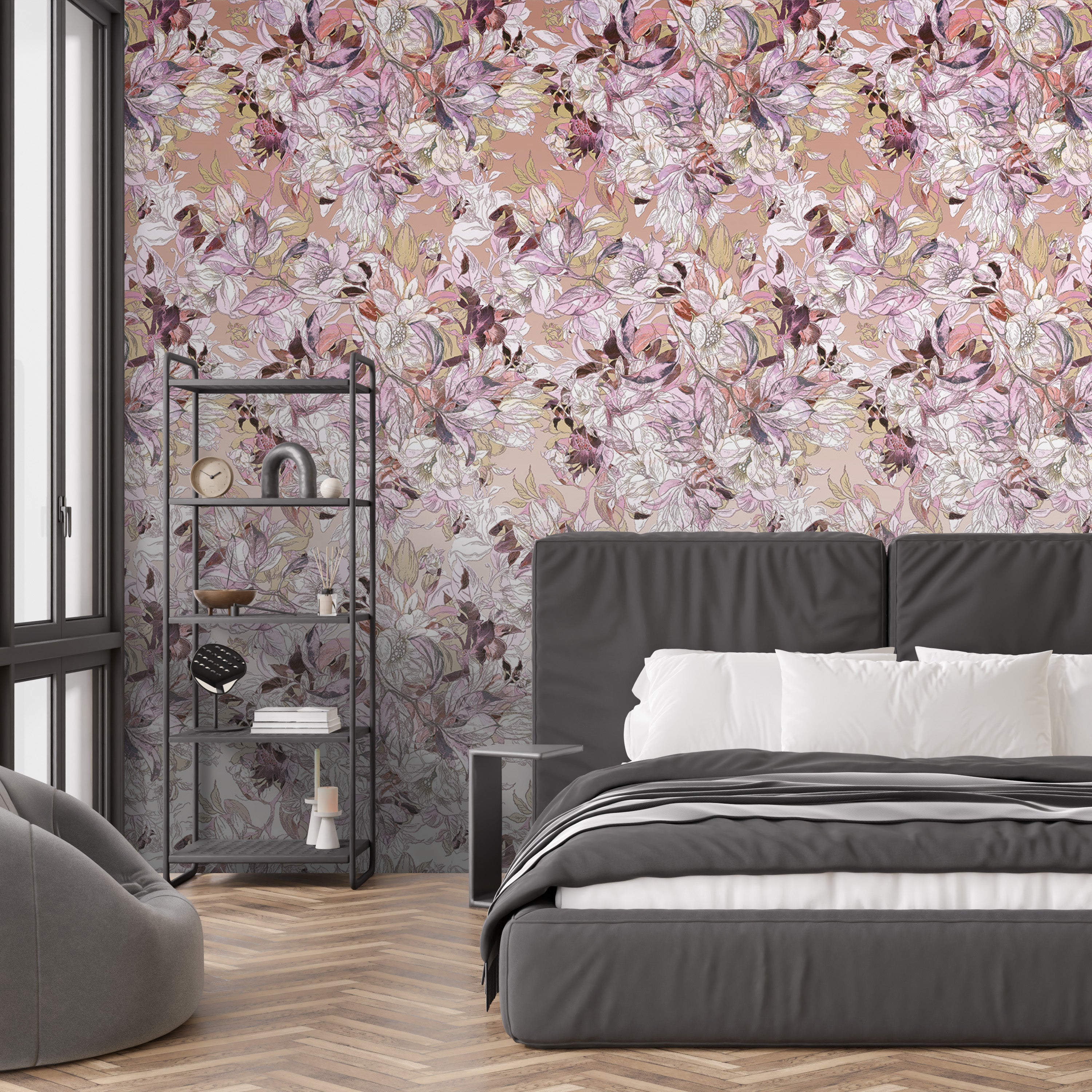 3D Dreamy Floral - Printed Mural