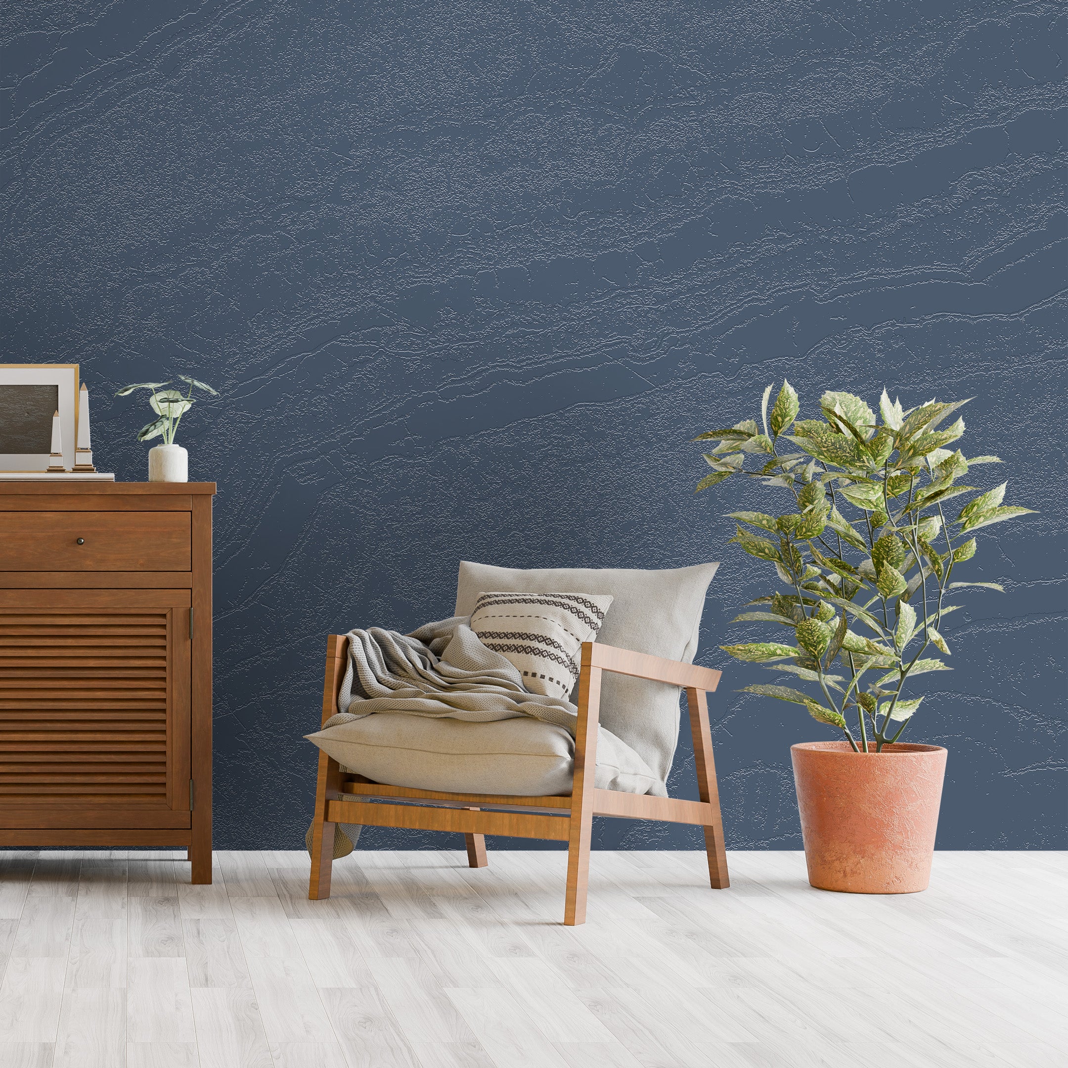 3D Weathered Driftwood - Paintable Mural