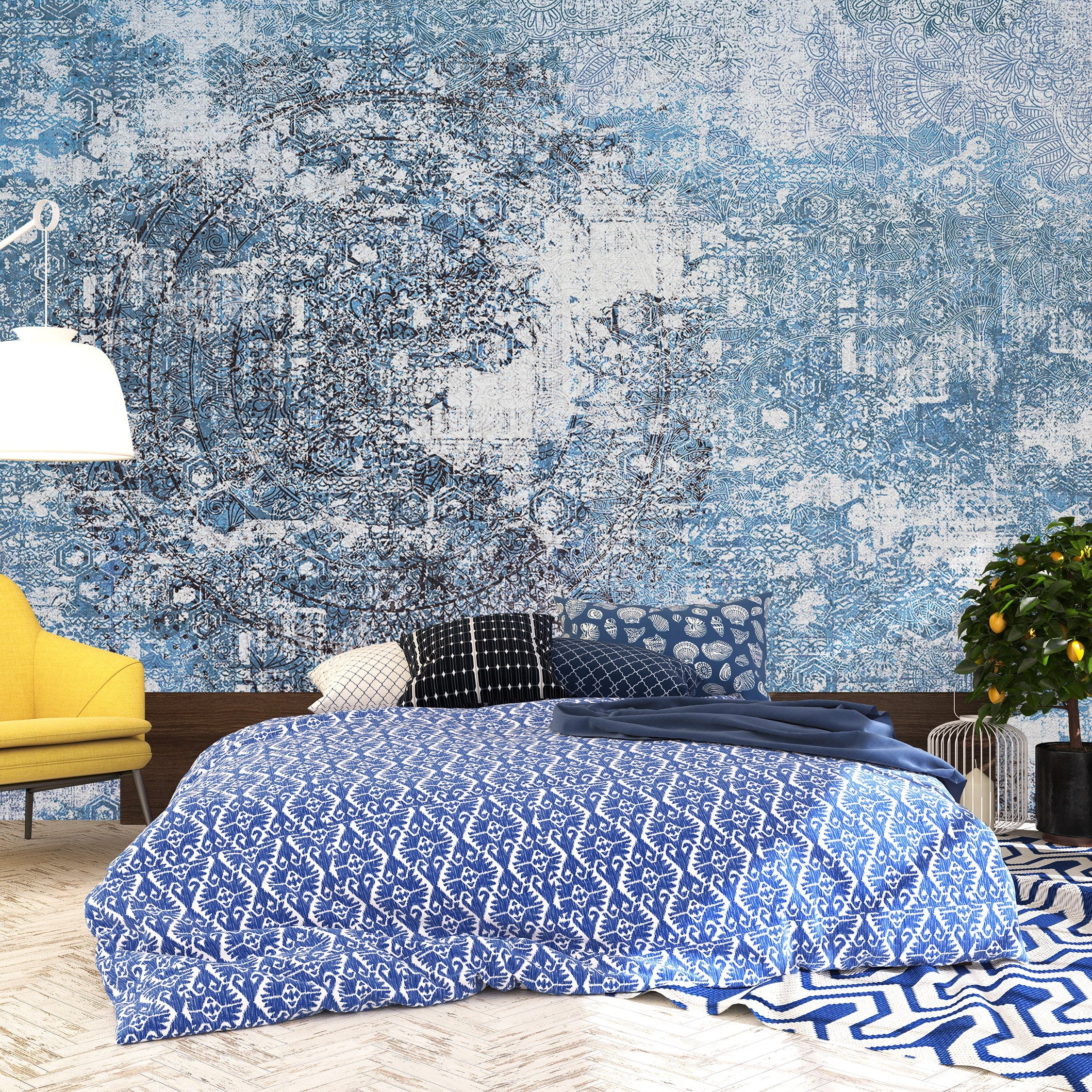 3D Distressed Vintage - Printed Mural