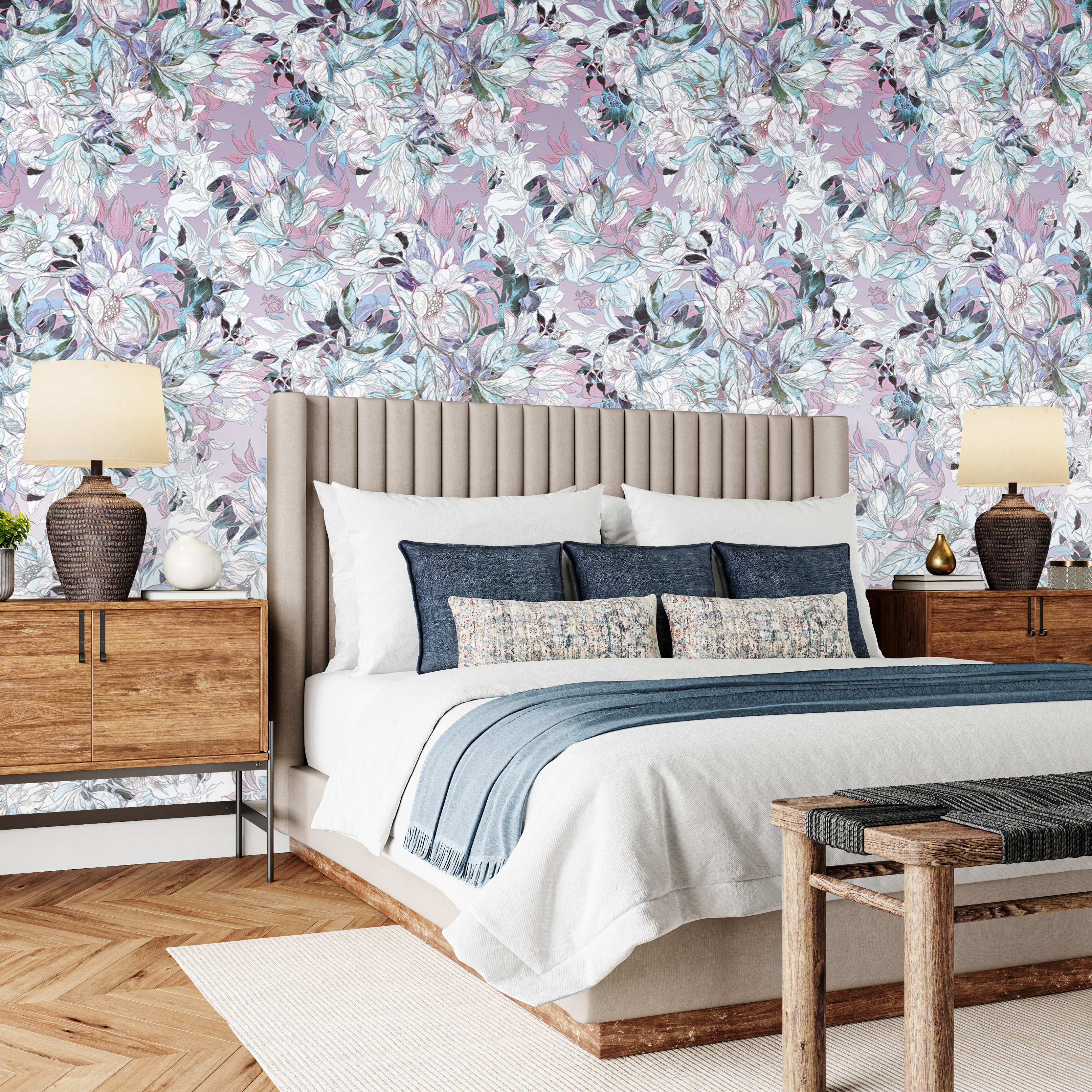 3D Dreamy Floral - Printed Mural