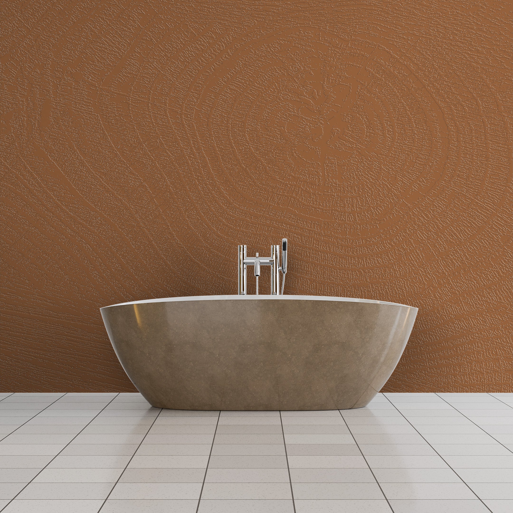 3D Timber Rings - Paintable Mural