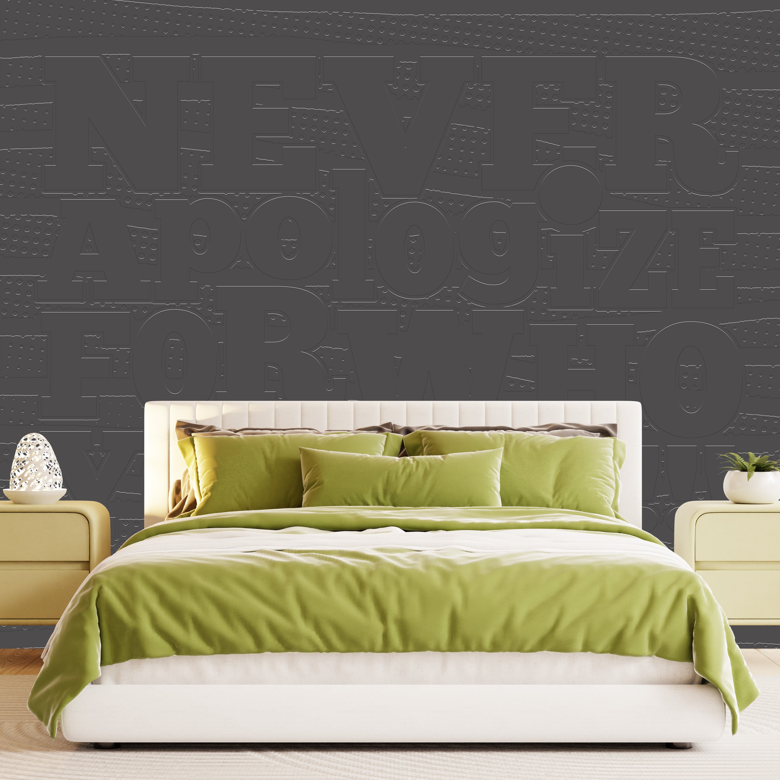 3D Self-Affirmation - Paintable Mural