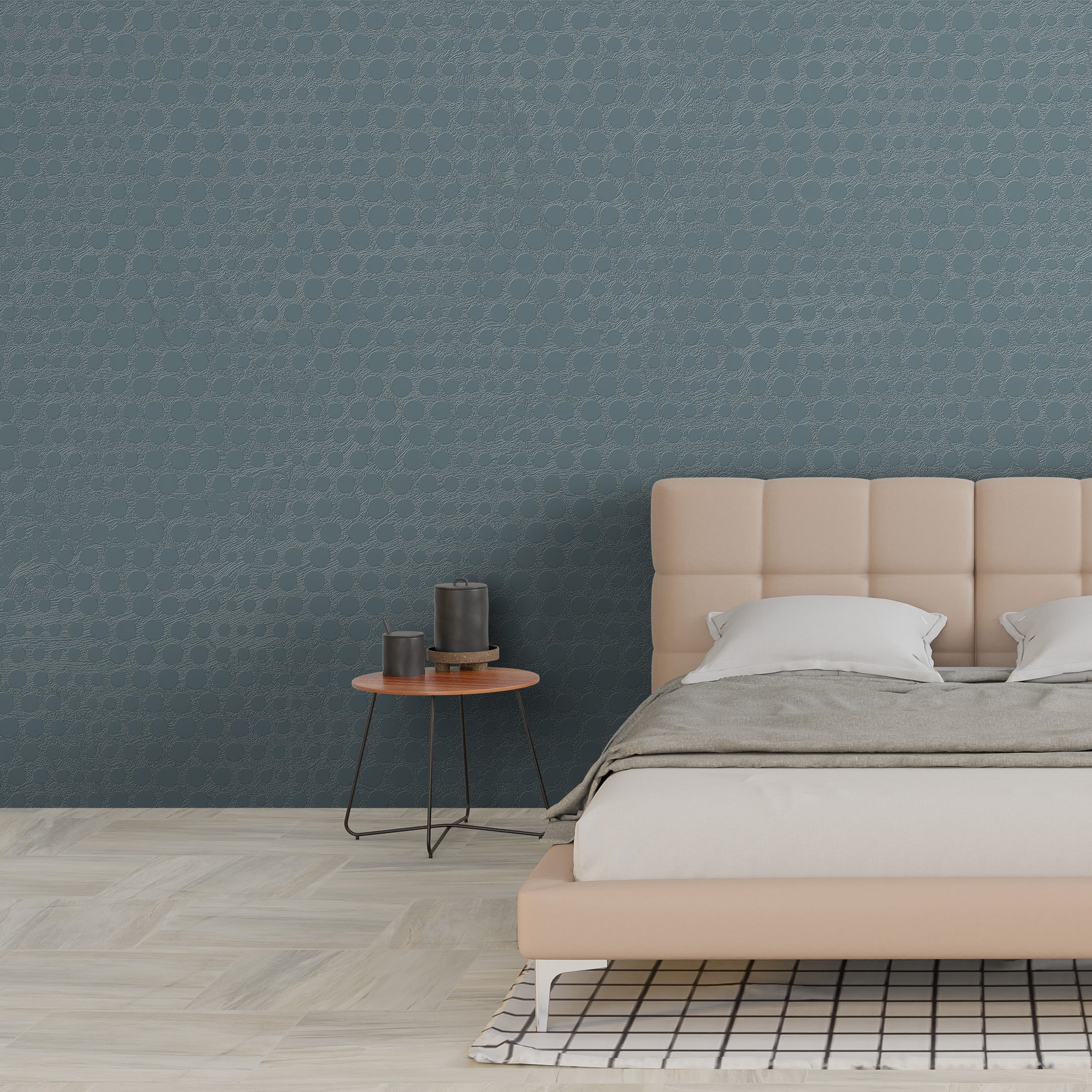 3D Delicate Dots - Paintable Wallpaper