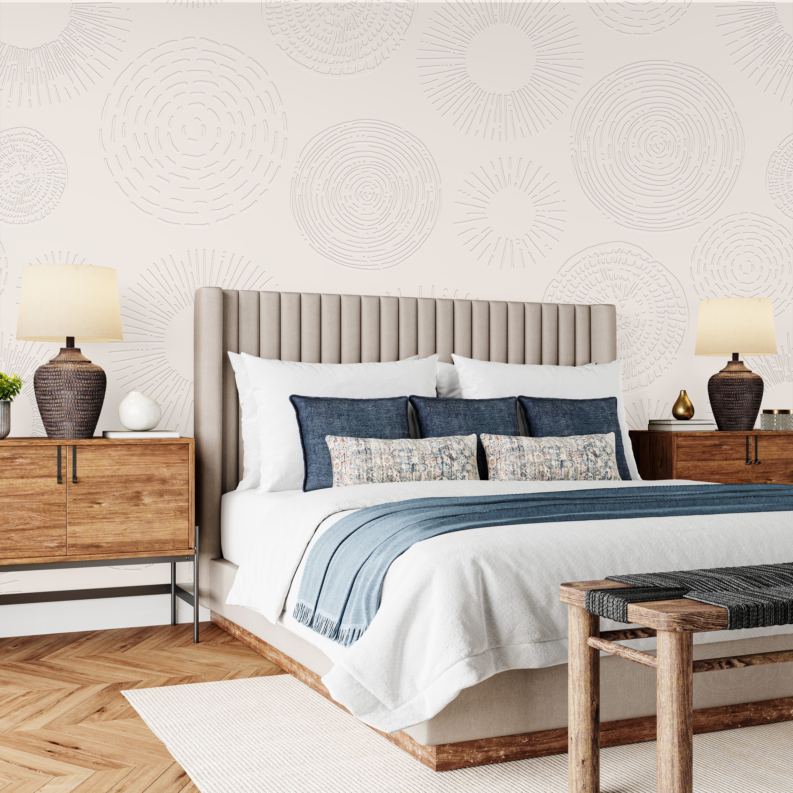 3D Sunburst Galaxy - Paintable Mural