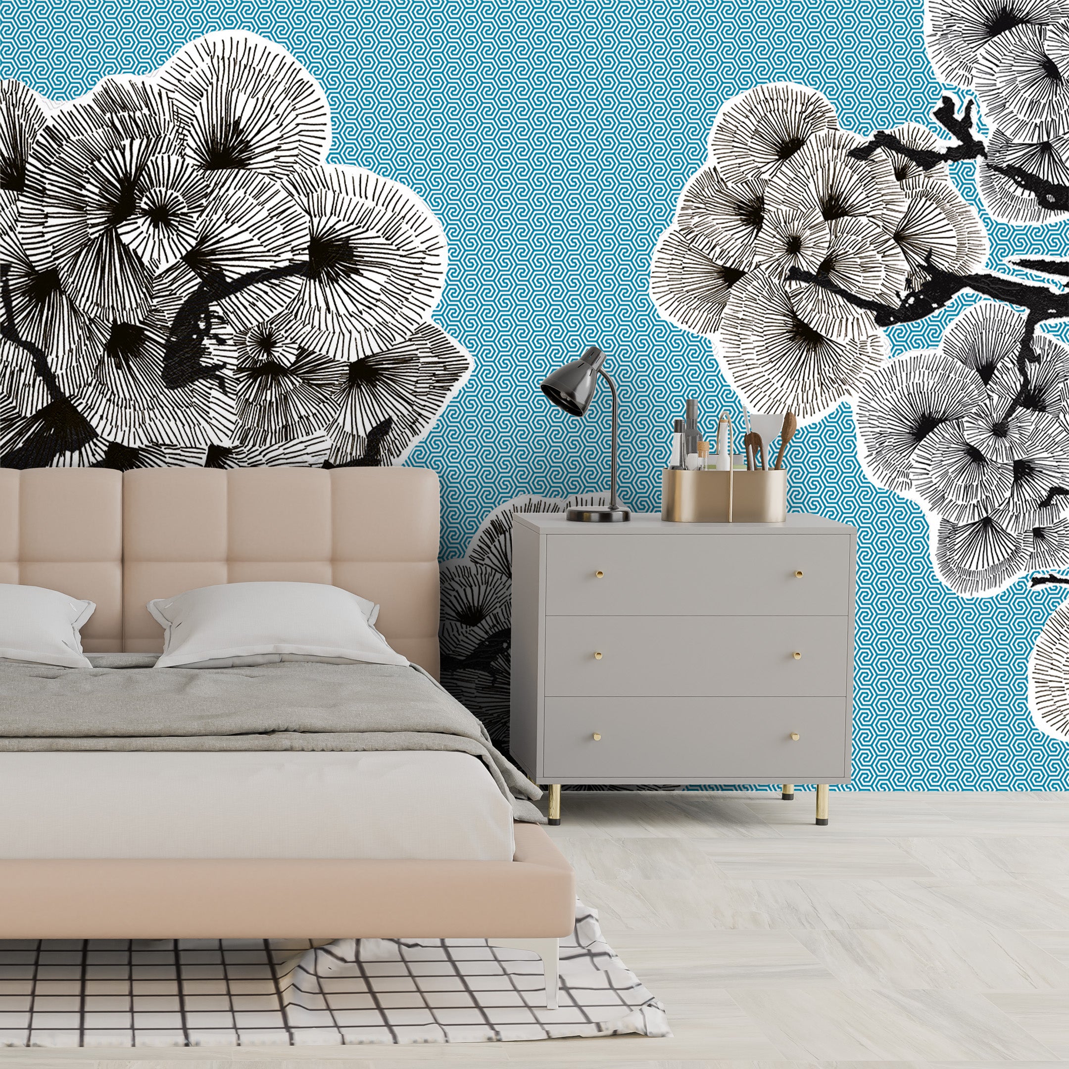 3D Ink Blossom - Printed Mural