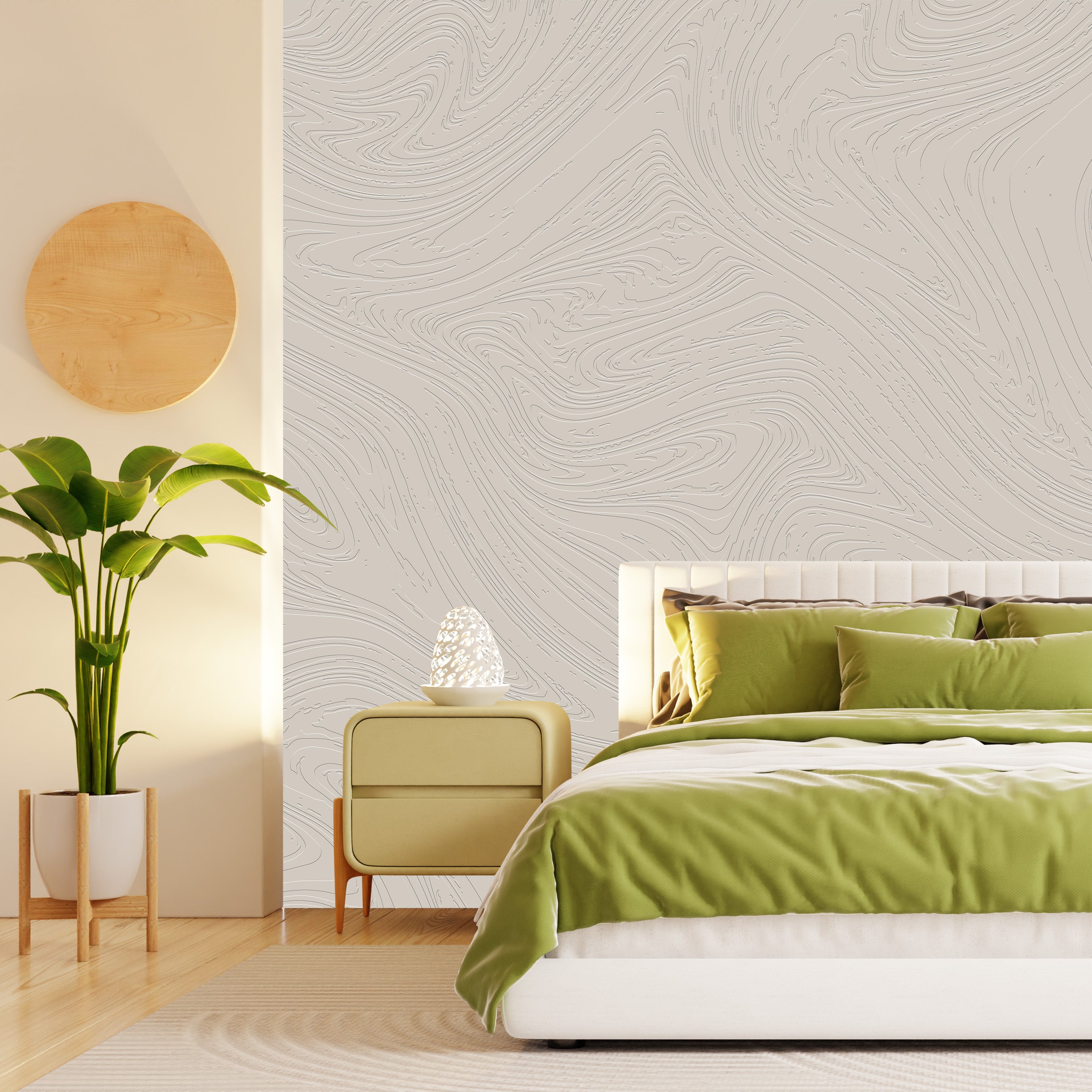 3D Abstract Ocean Current - Paintable Mural