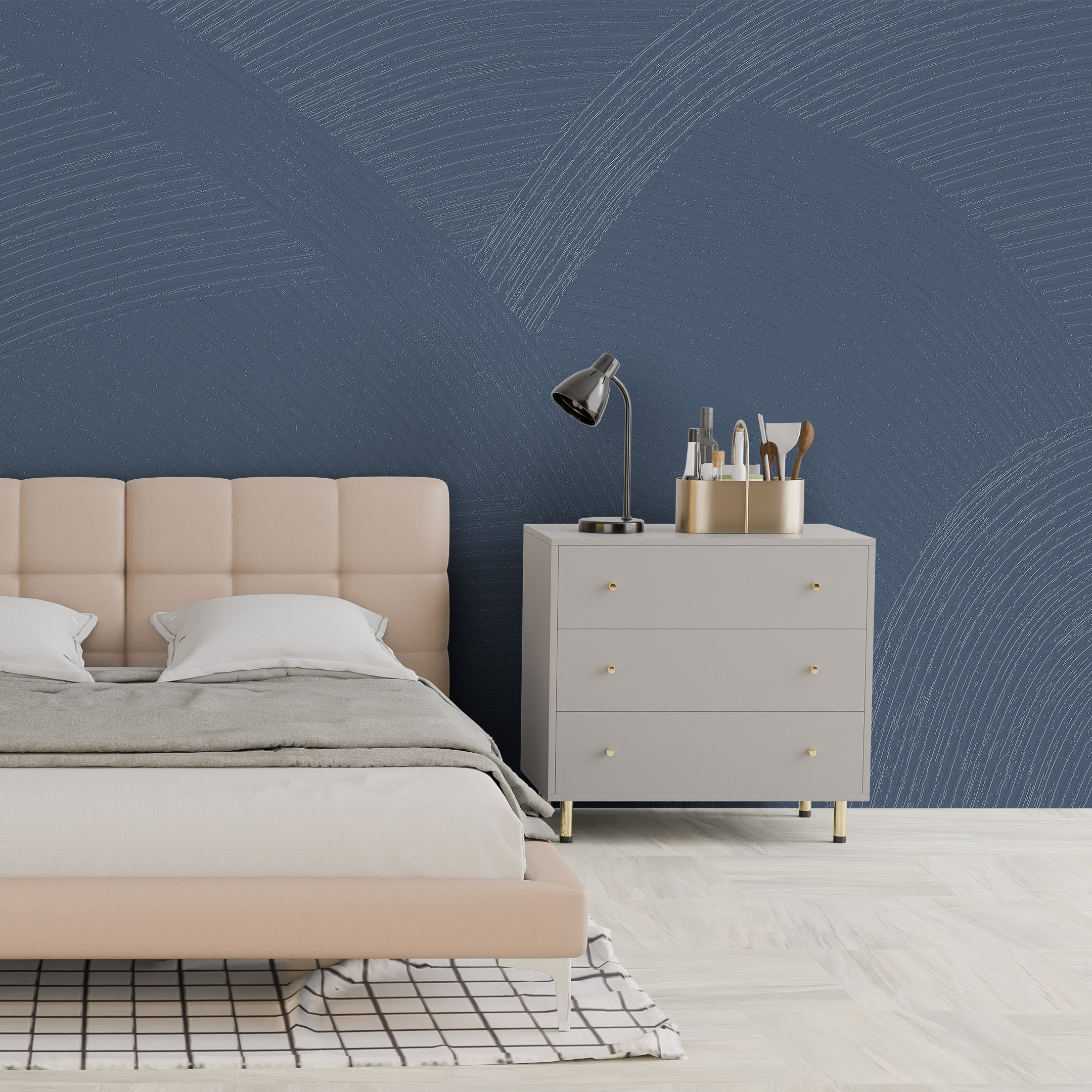 3D Ribbon Dance Reverie - Paintable Mural