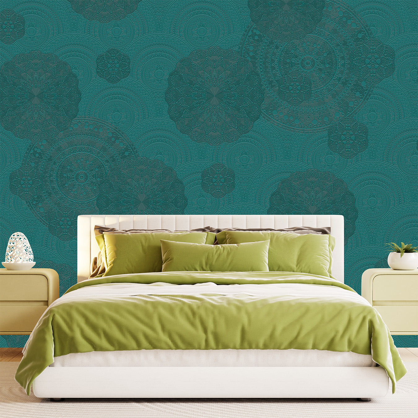 3D Moonstone Mandala - Printed Mural