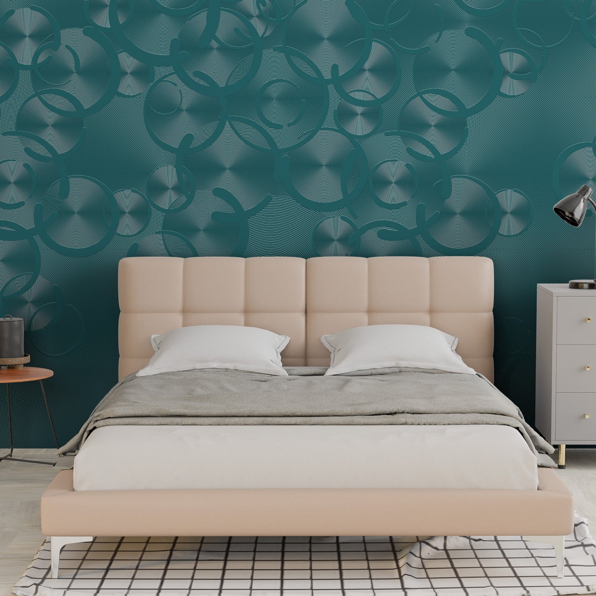 3D Contemporary Circular Motion - Paintable Mural