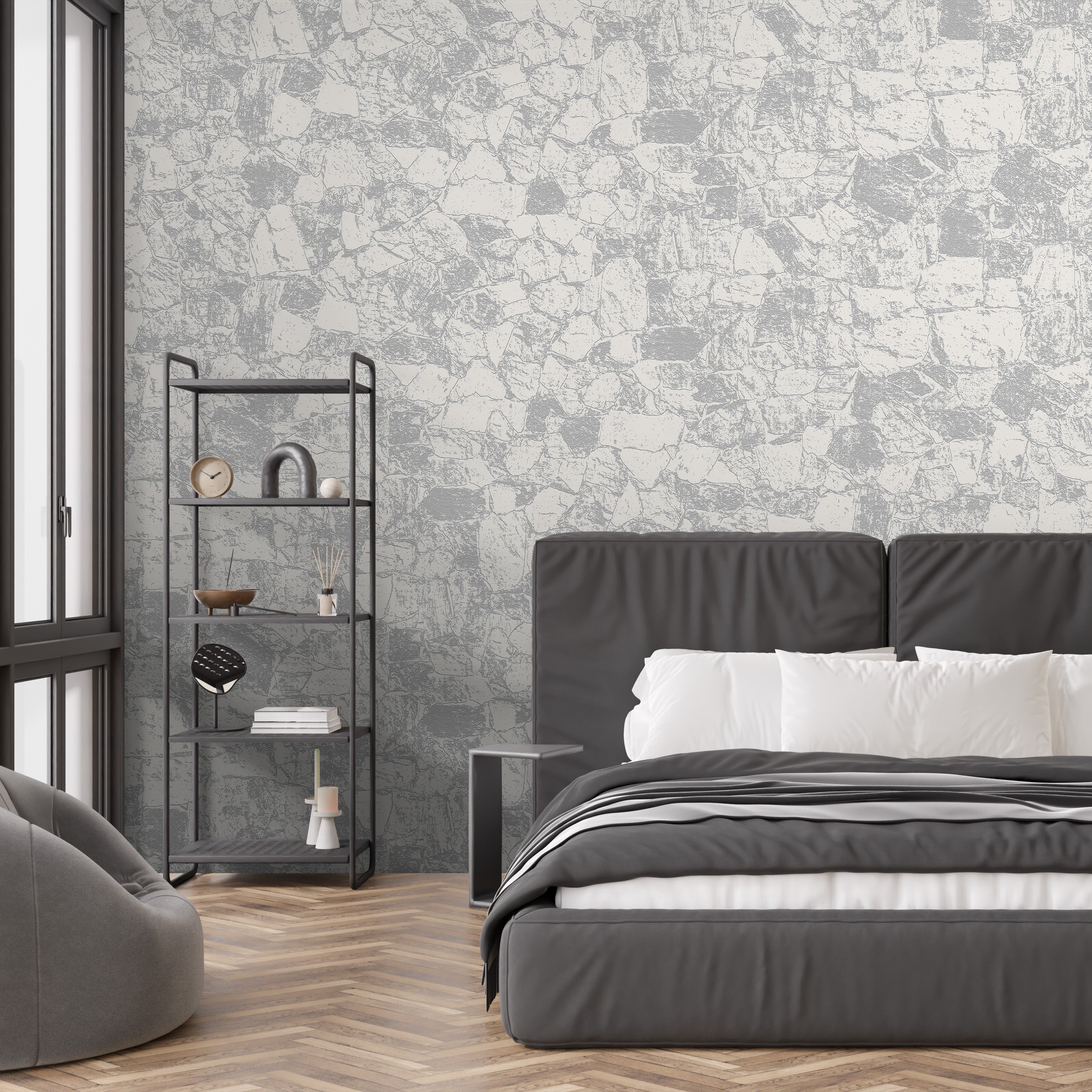 3D Rustic Quarry - Paintable Mural