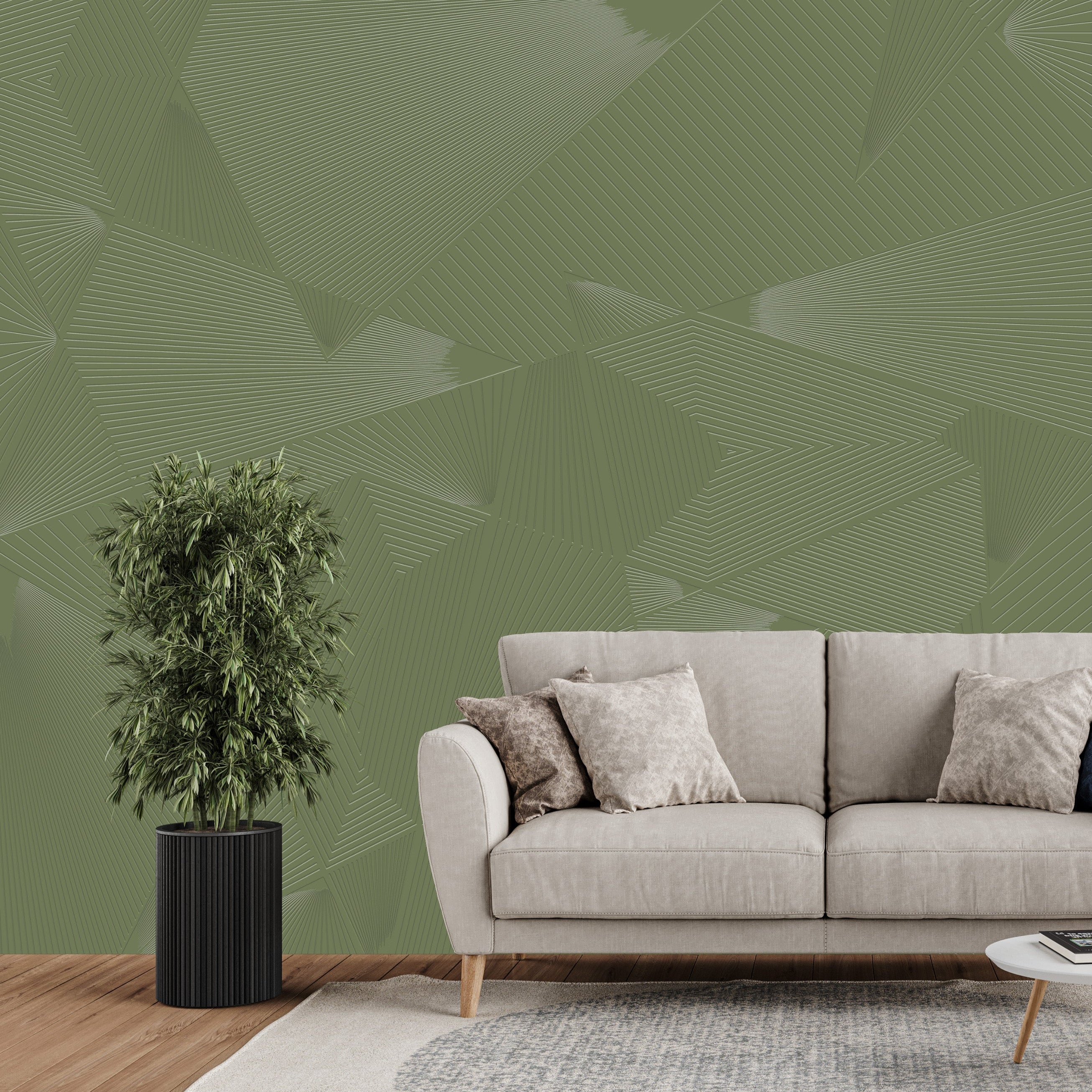 3D Angular Depth - Paintable Mural