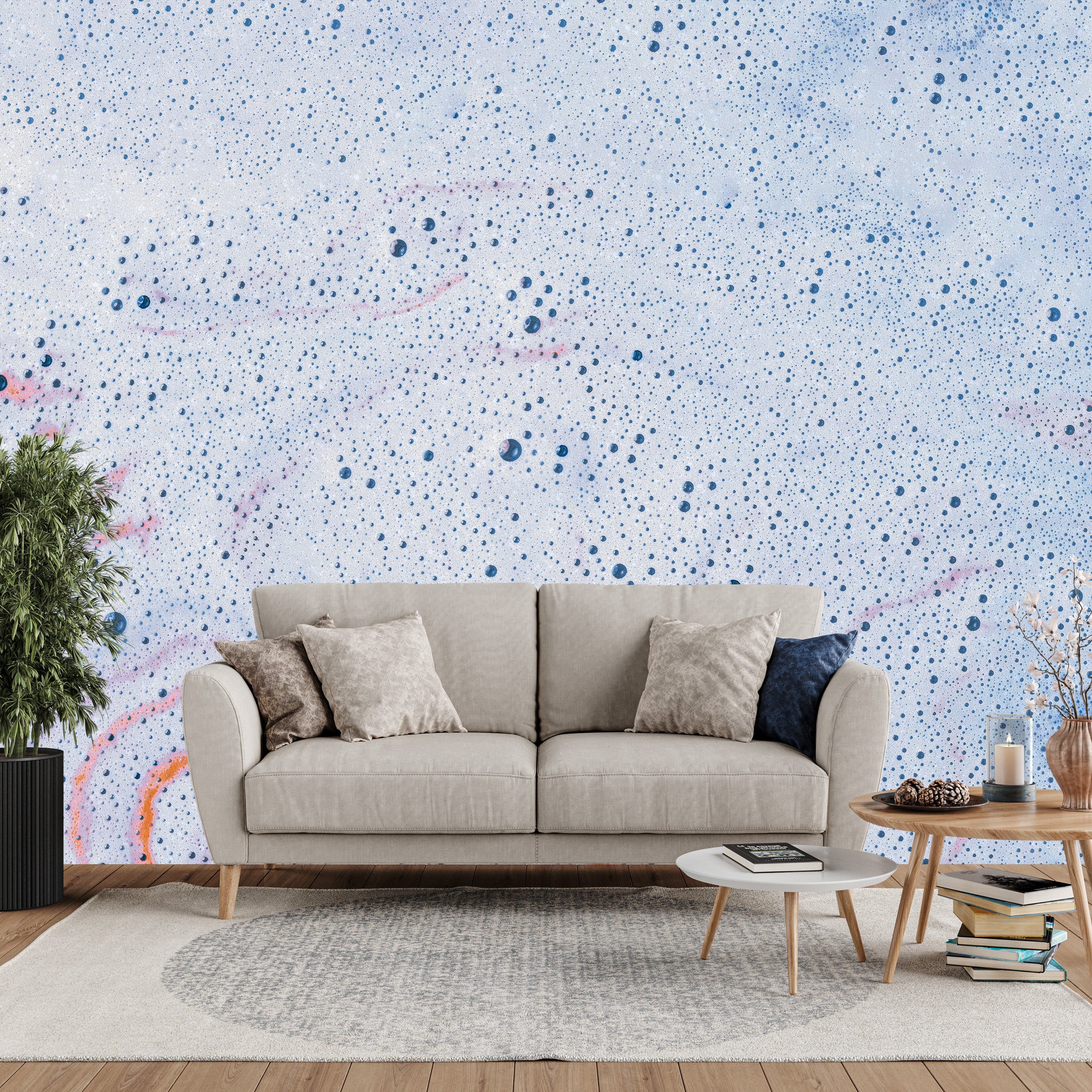 3D Bubble Bath - Printed Mural