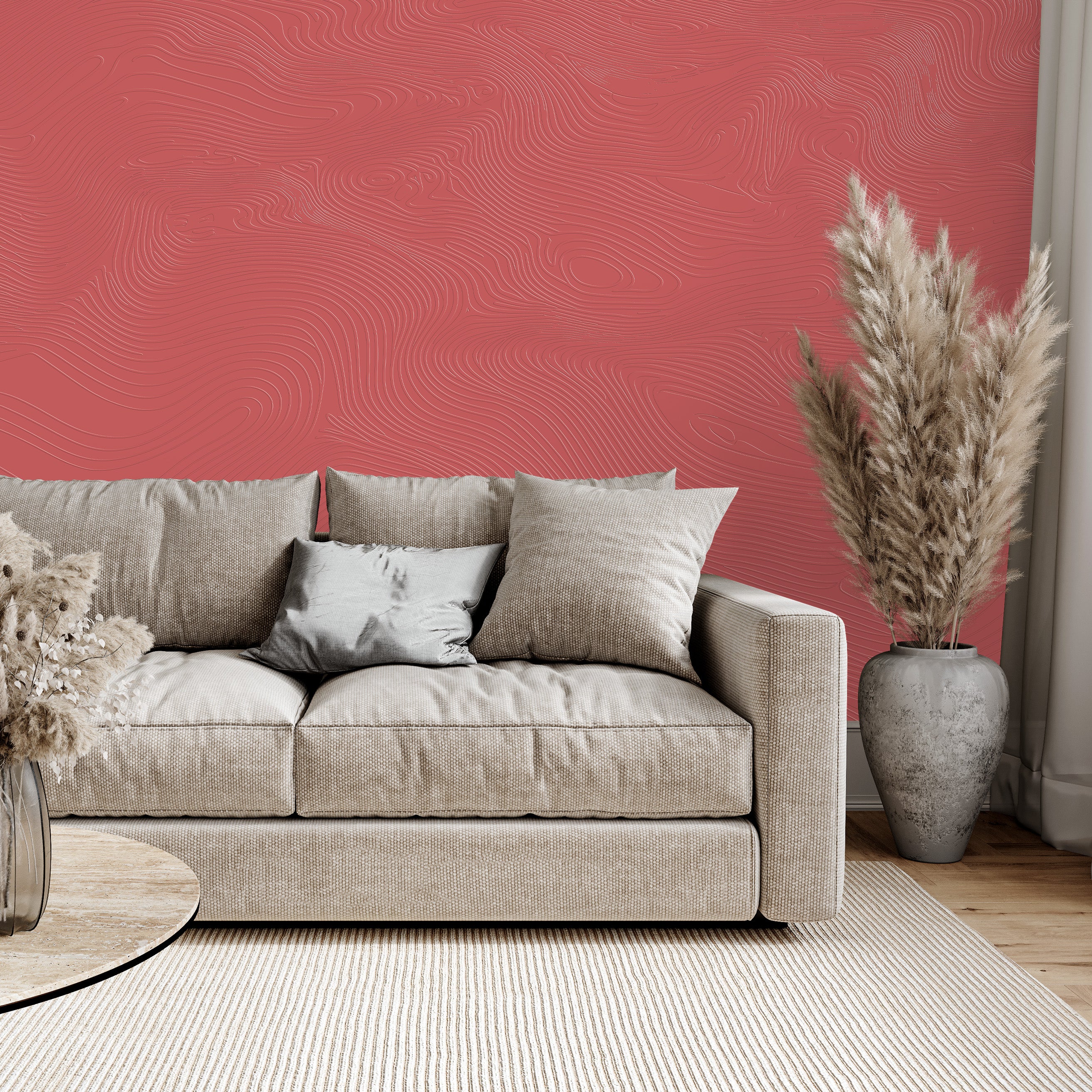 3D Flowing Rhythm - Paintable Mural