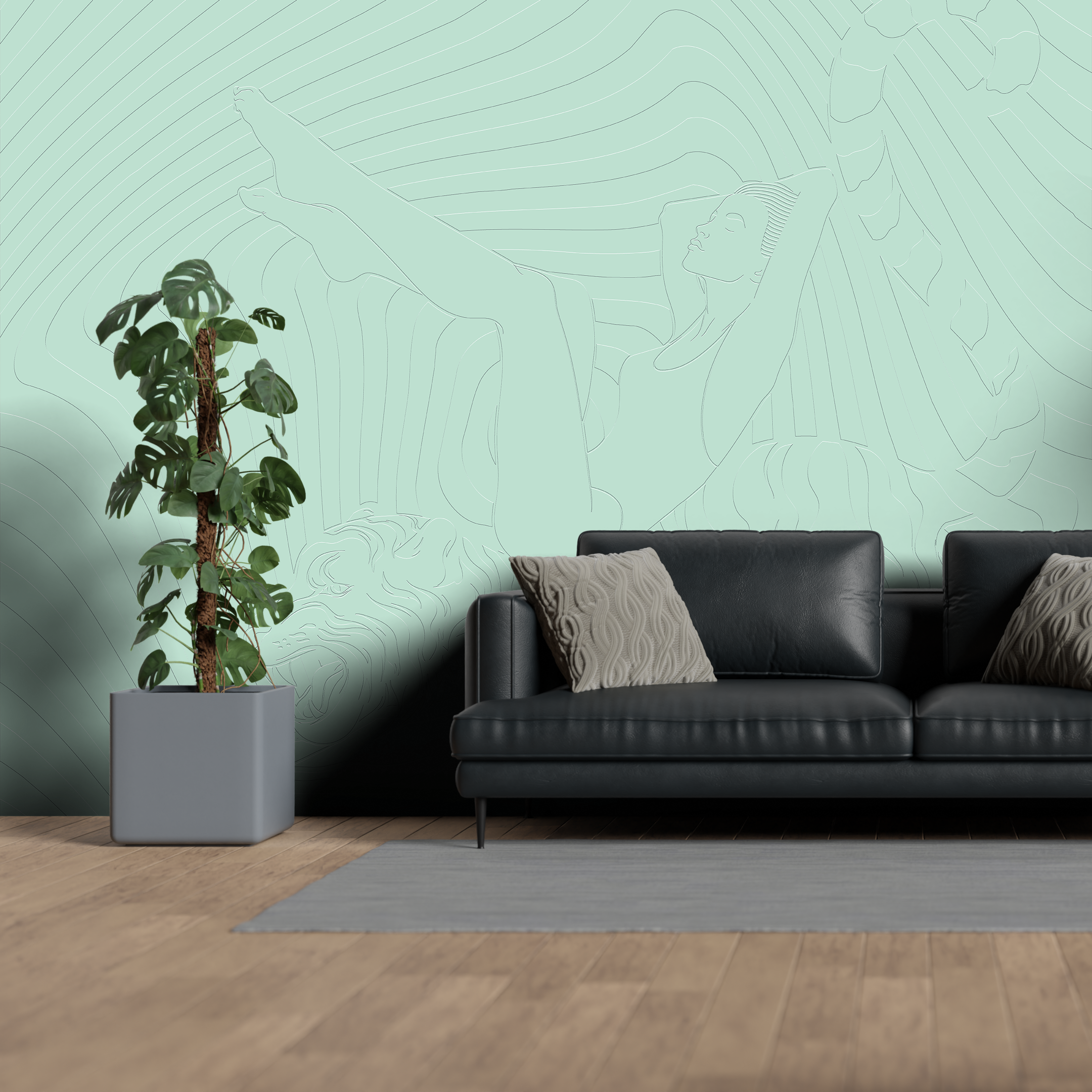 3D Empress of the Wild - Paintable Mural