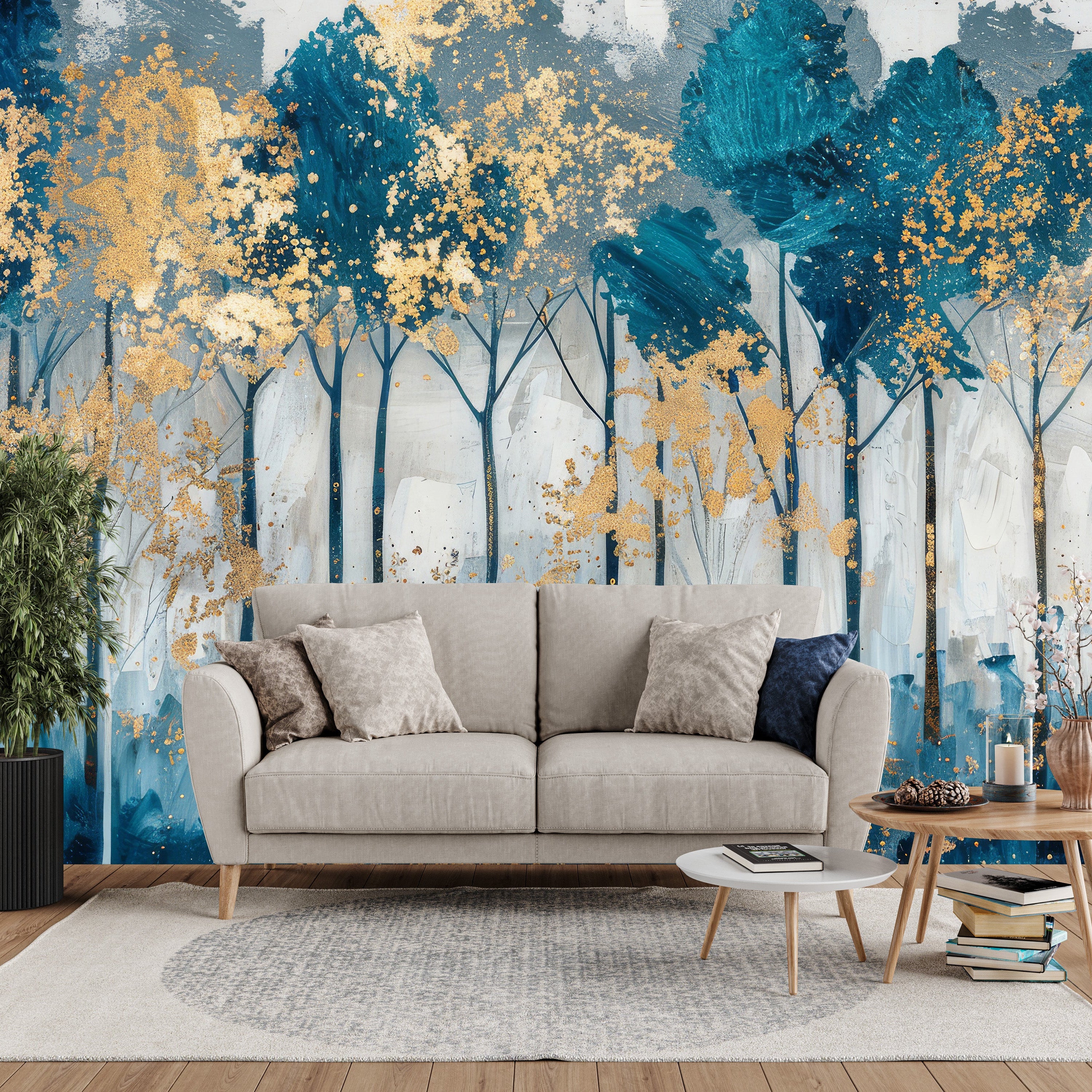 Blue Woods Golden Mist