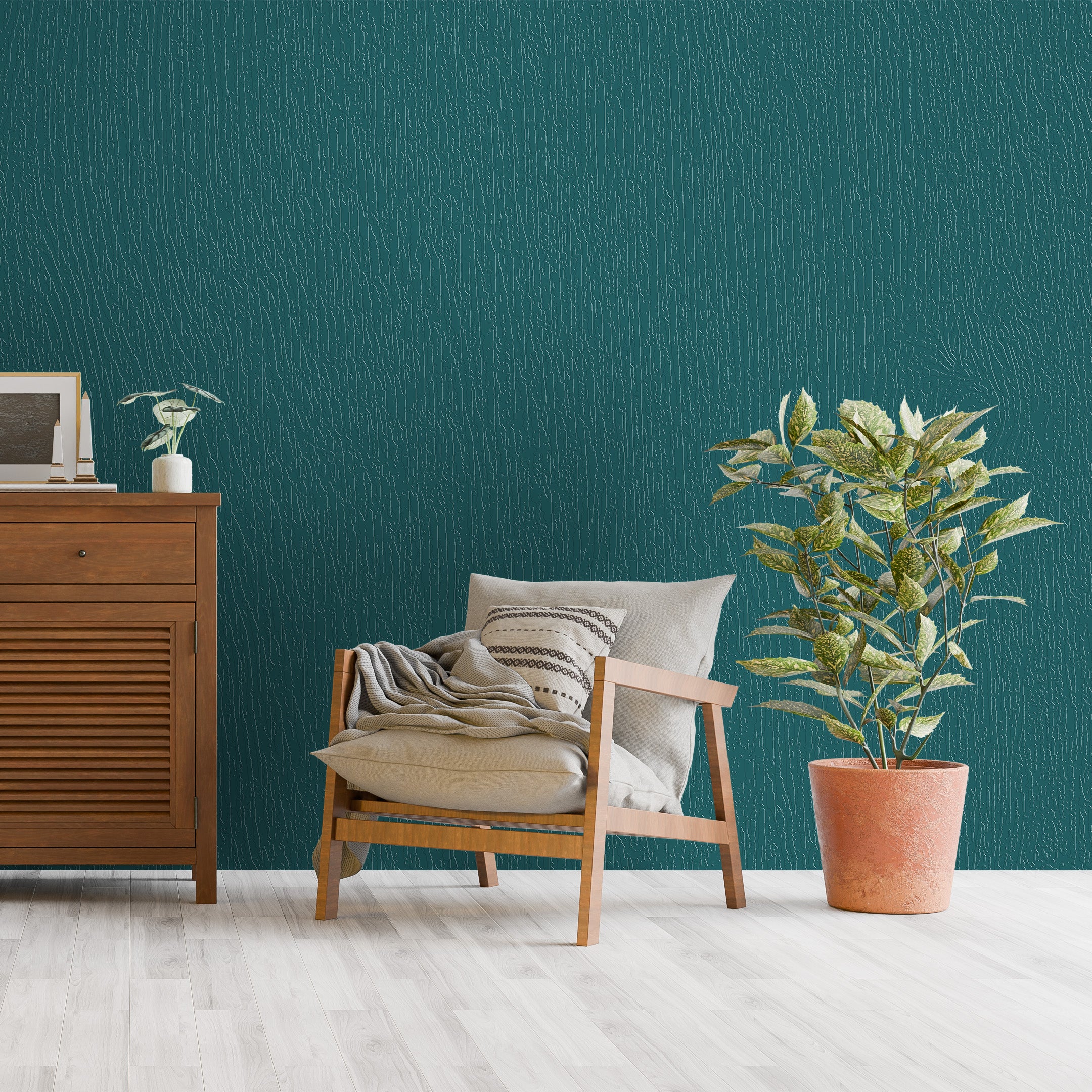 3D Midnight Burl Reverie - Paintable Mural