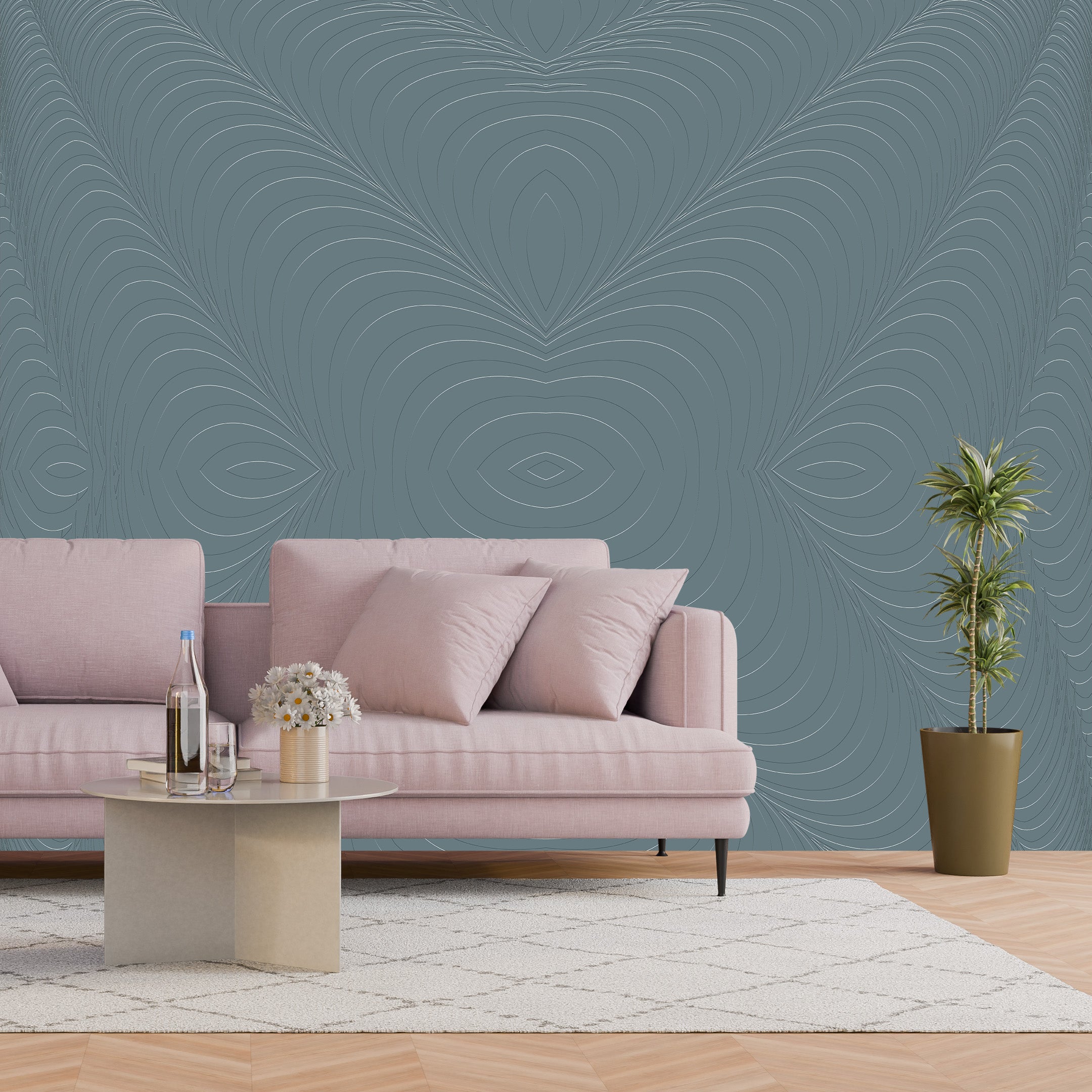 3D Astral Compass Chart - Paintable Wallpaper