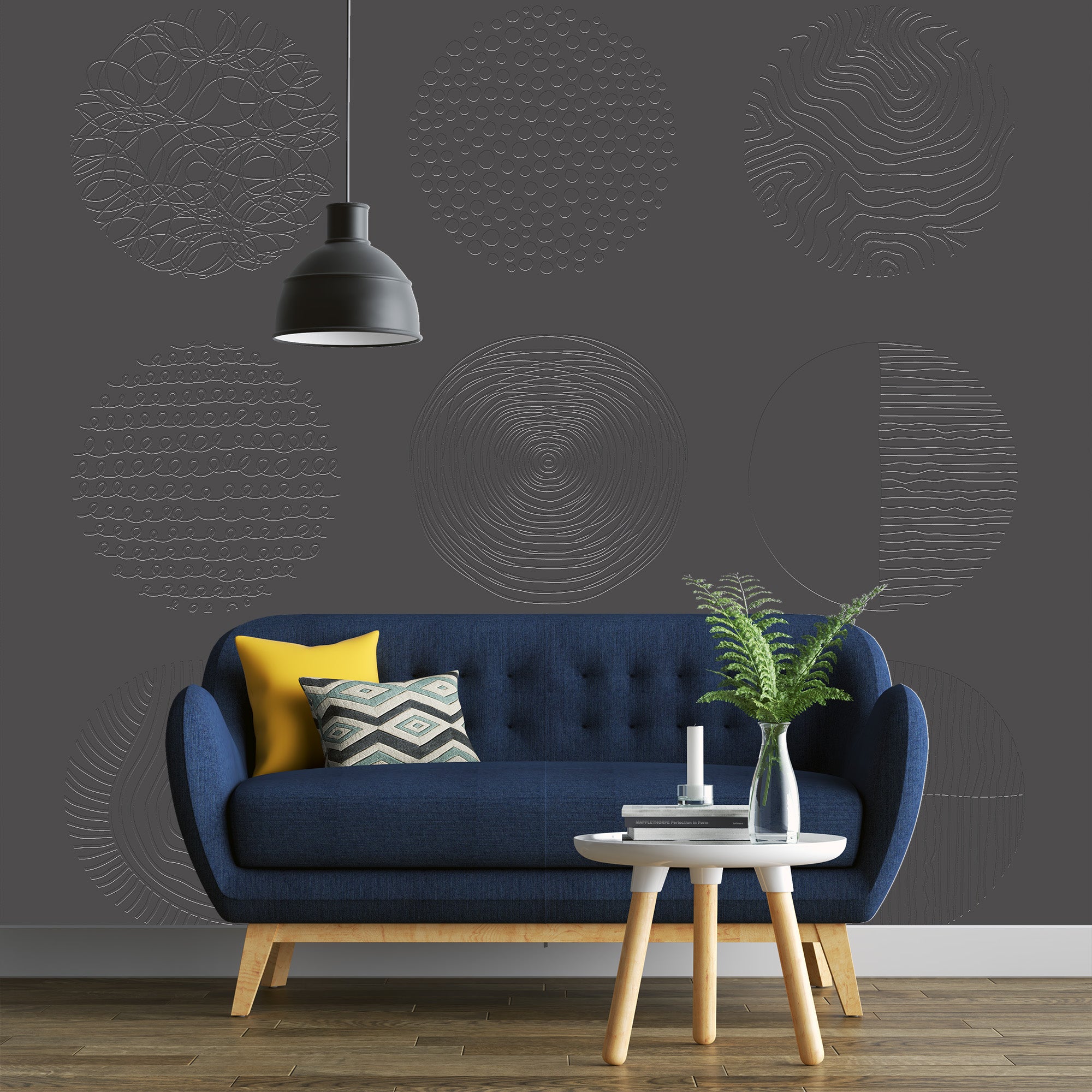 3D Nine Views Abstract - Paintable Wallpaper