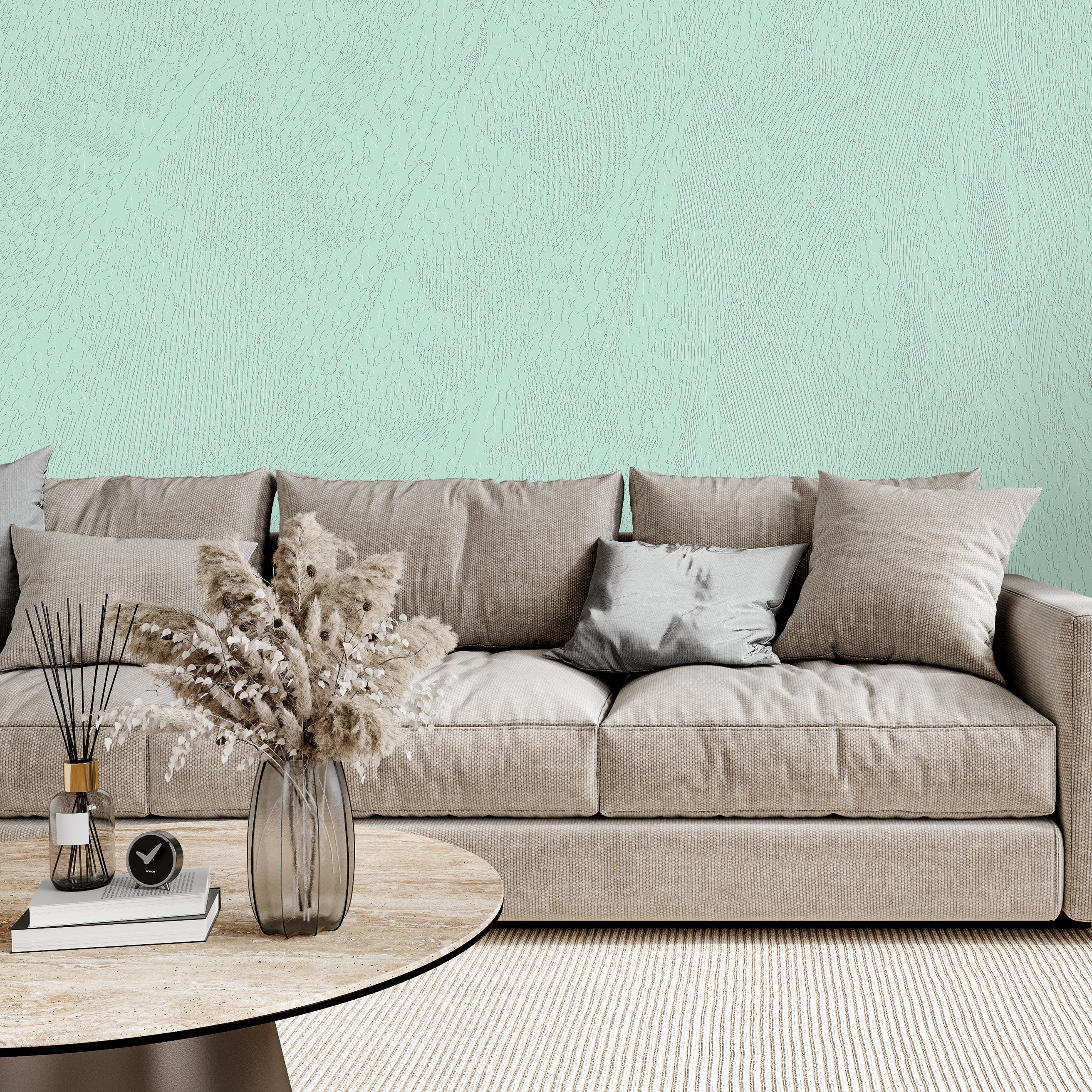 3D Mineral Frost - Paintable Mural